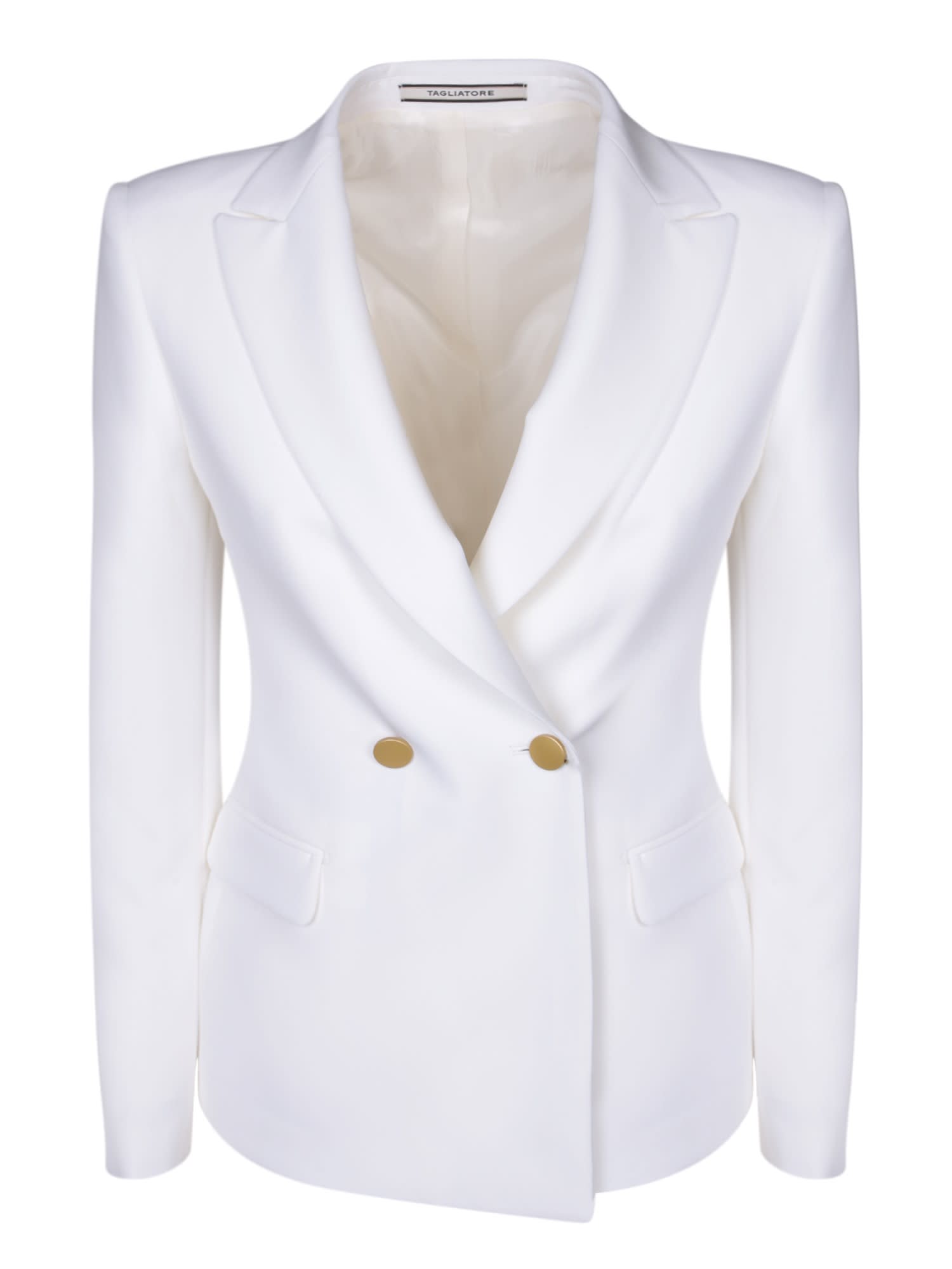 Shop Tagliatore Albar White Jacket