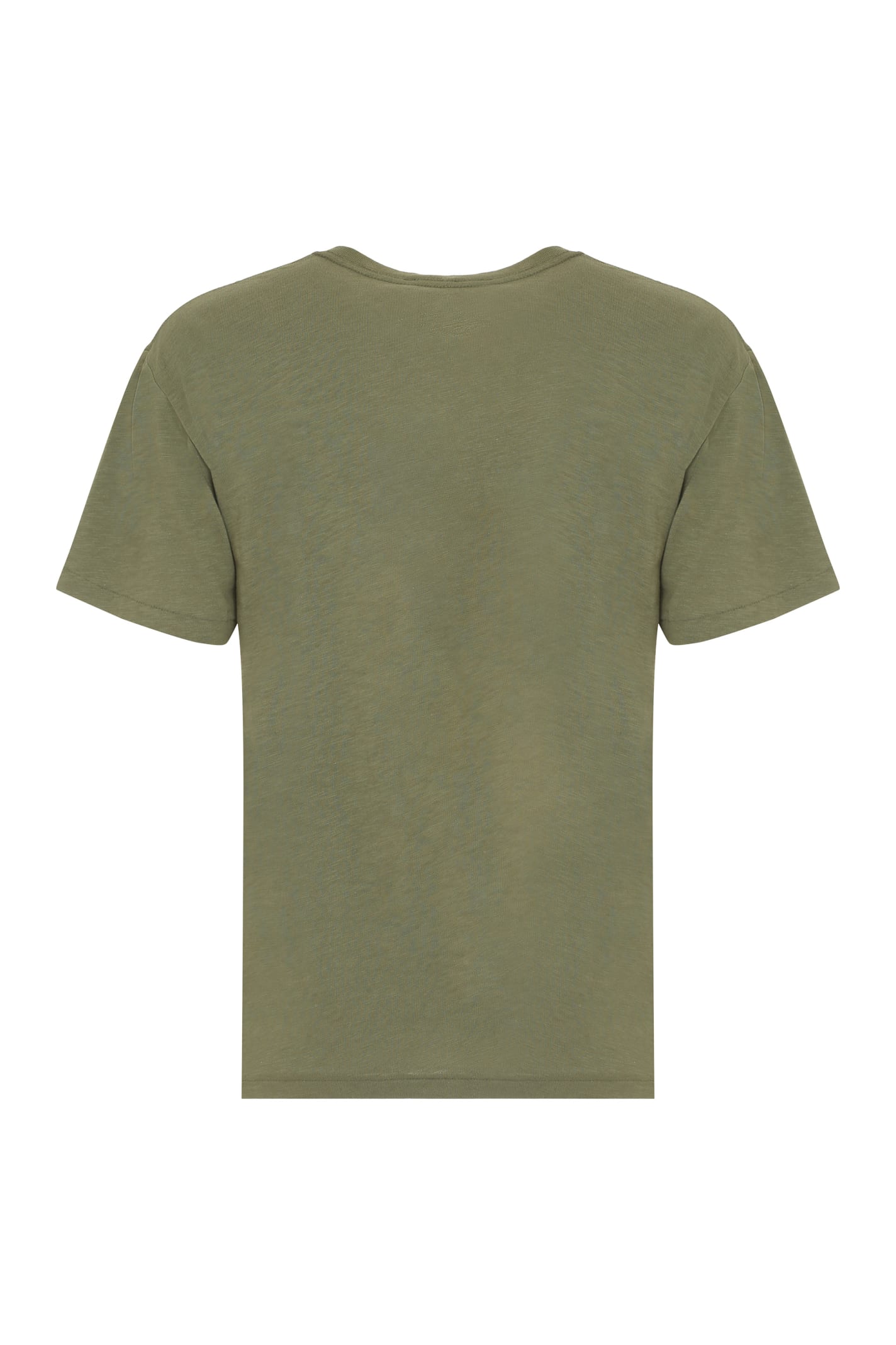 Shop Ralph Lauren Printed Cotton T-shirt In Green
