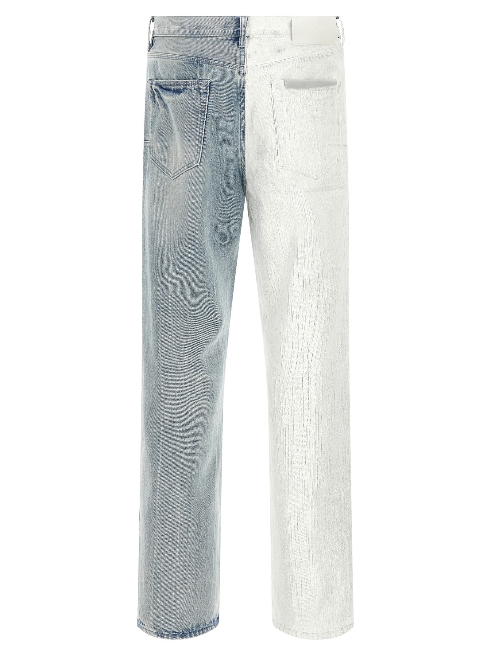 Purple Brand Crackle Silver Jeans In Multi
