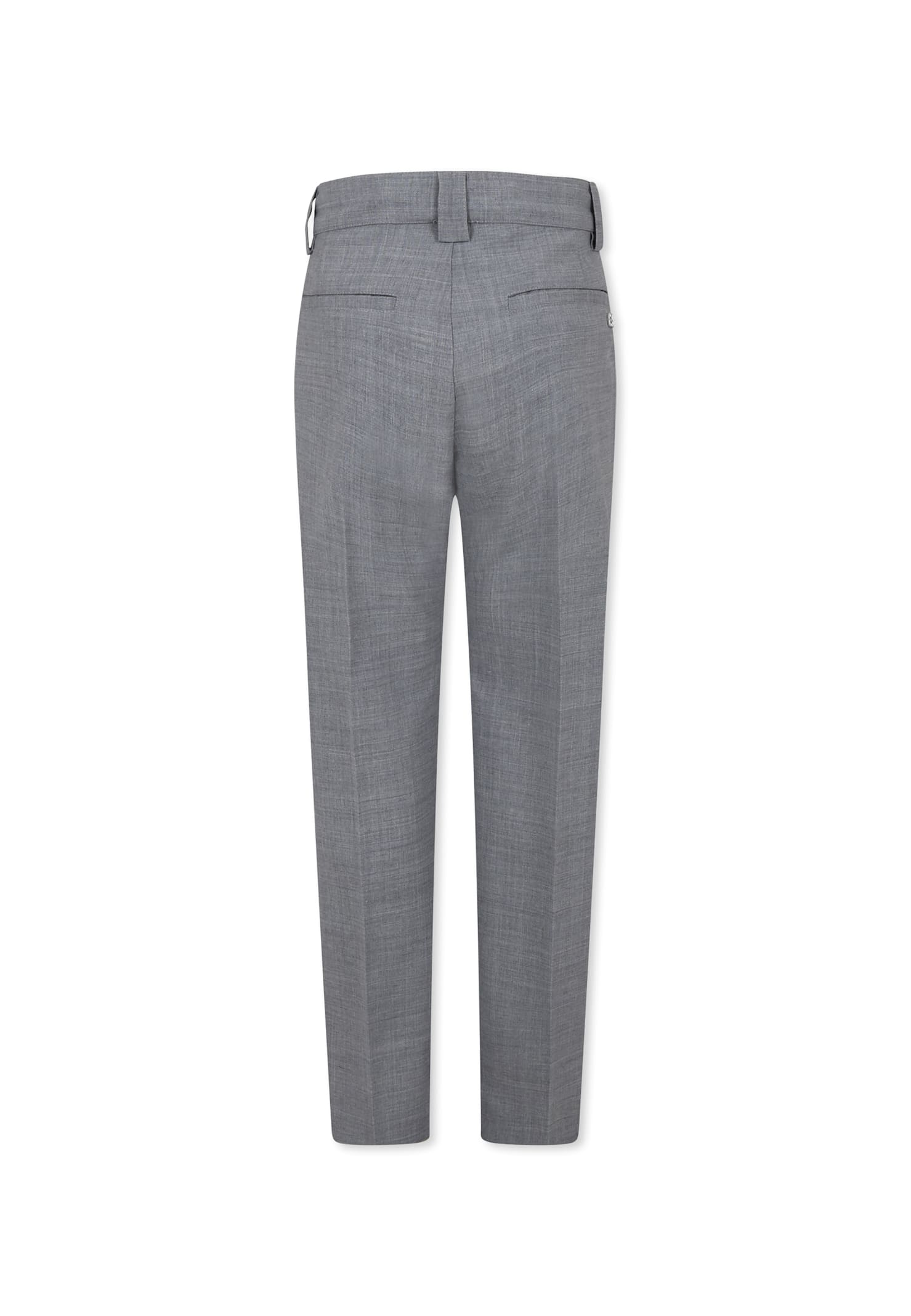 Givenchy Grey Trousers For Boy With Logo In Grey