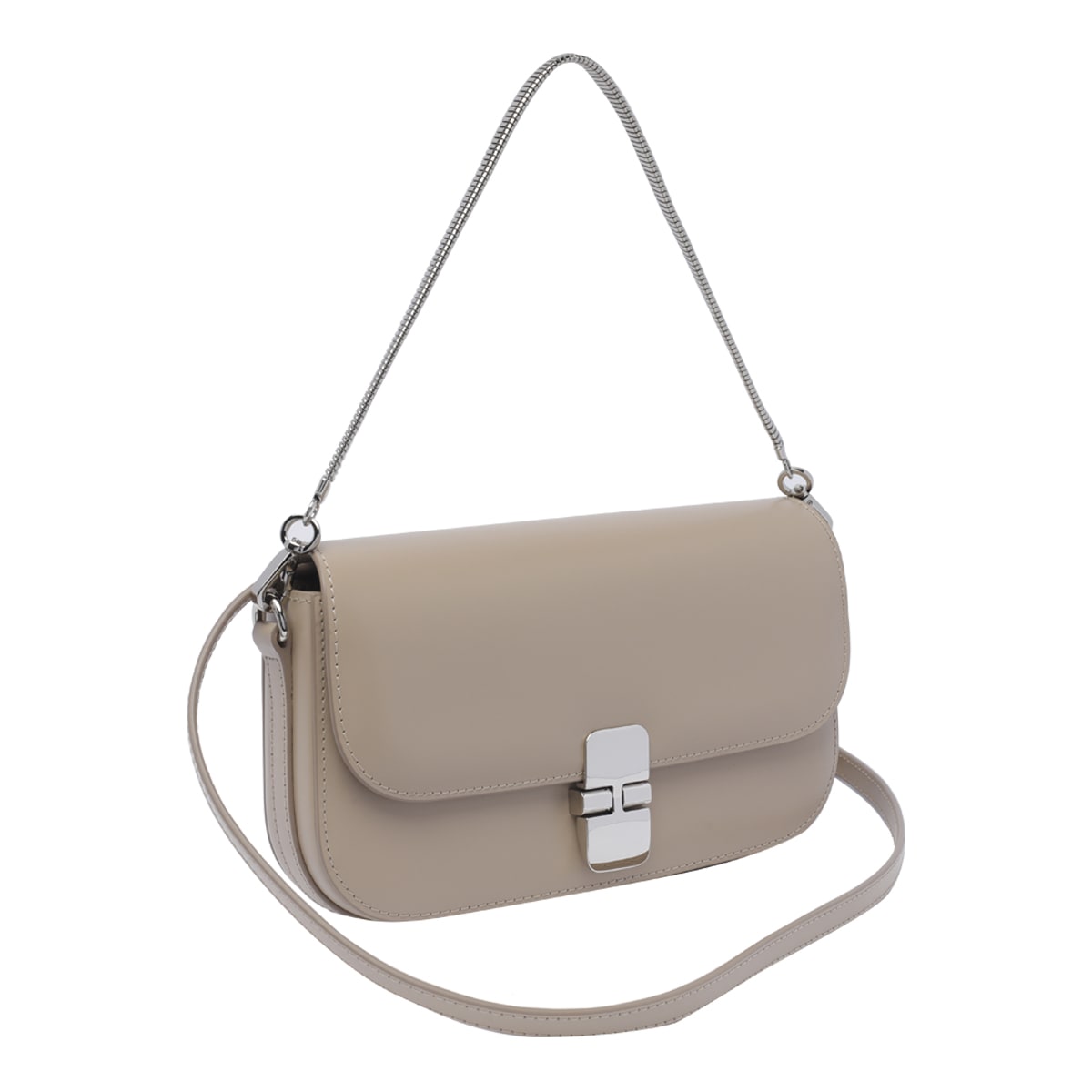 Shop Apc Grace Clutch In Beige