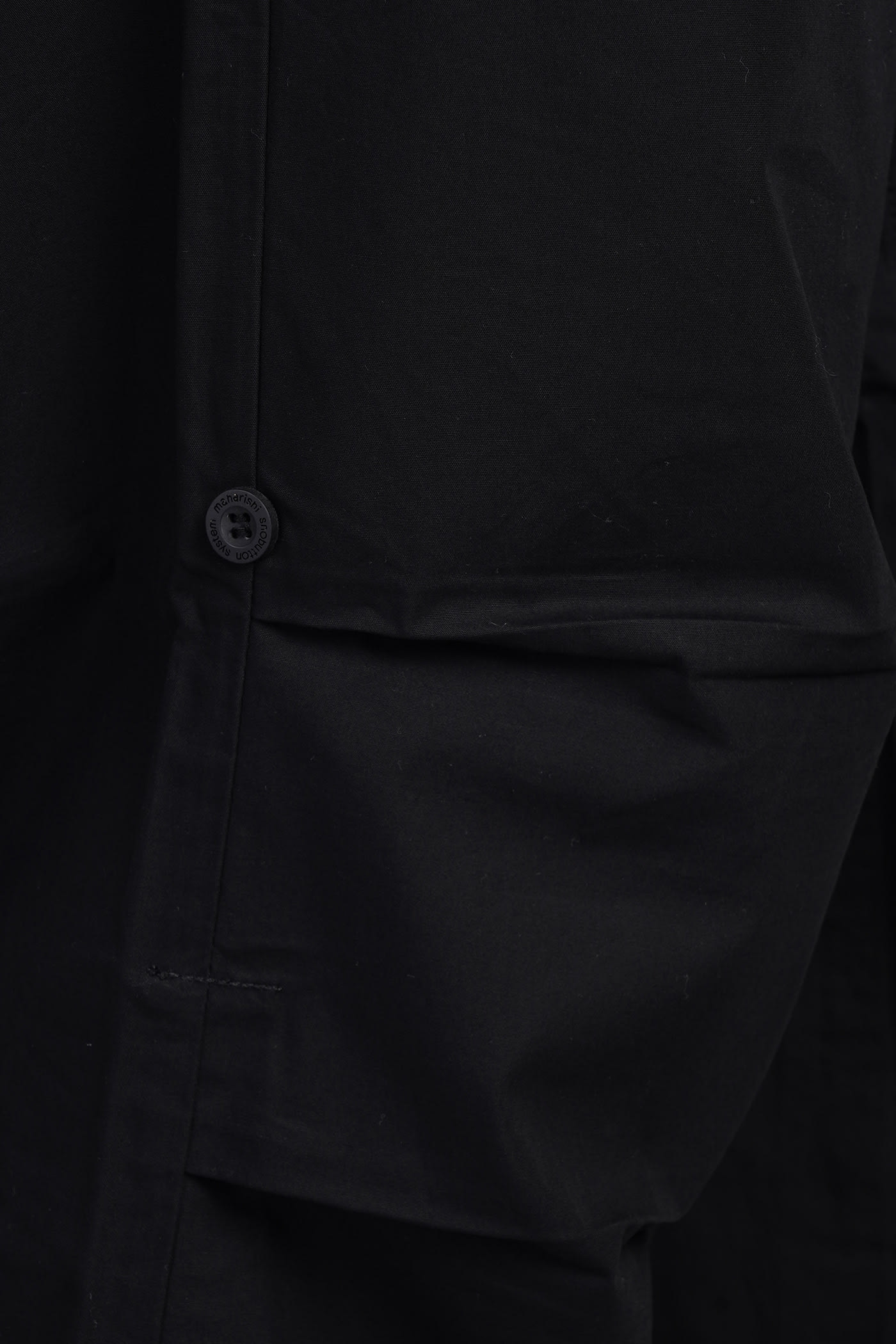 MAHARISHI PANTS IN BLACK COTTON 