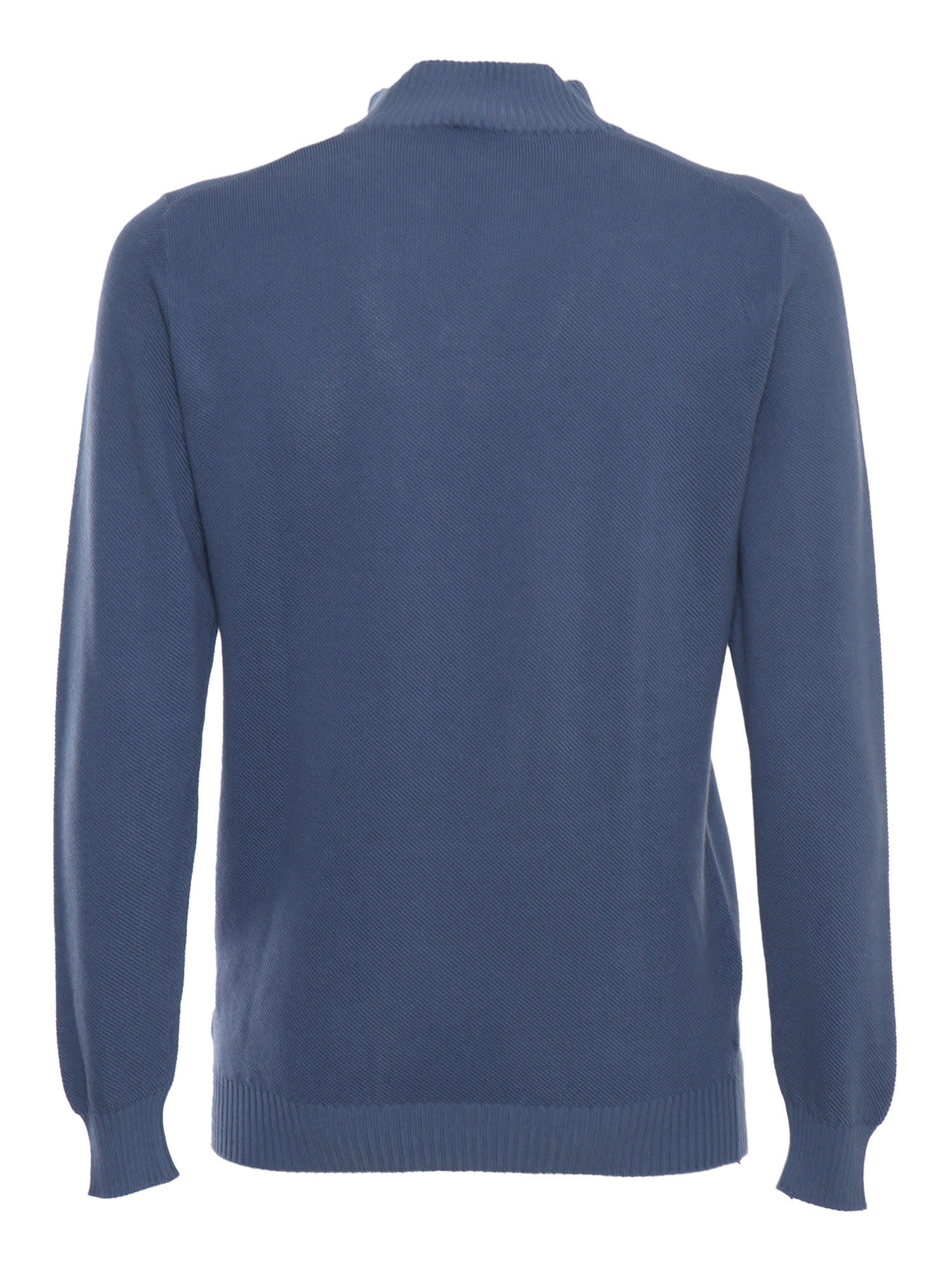 Shop Fedeli Supima Dusty Sweater In Light Blue