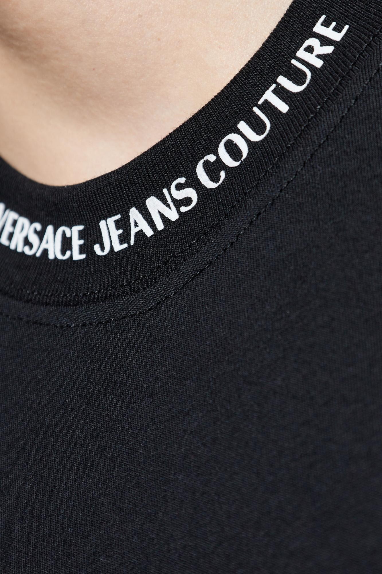 Shop Versace Jeans Couture T-shirt In Black