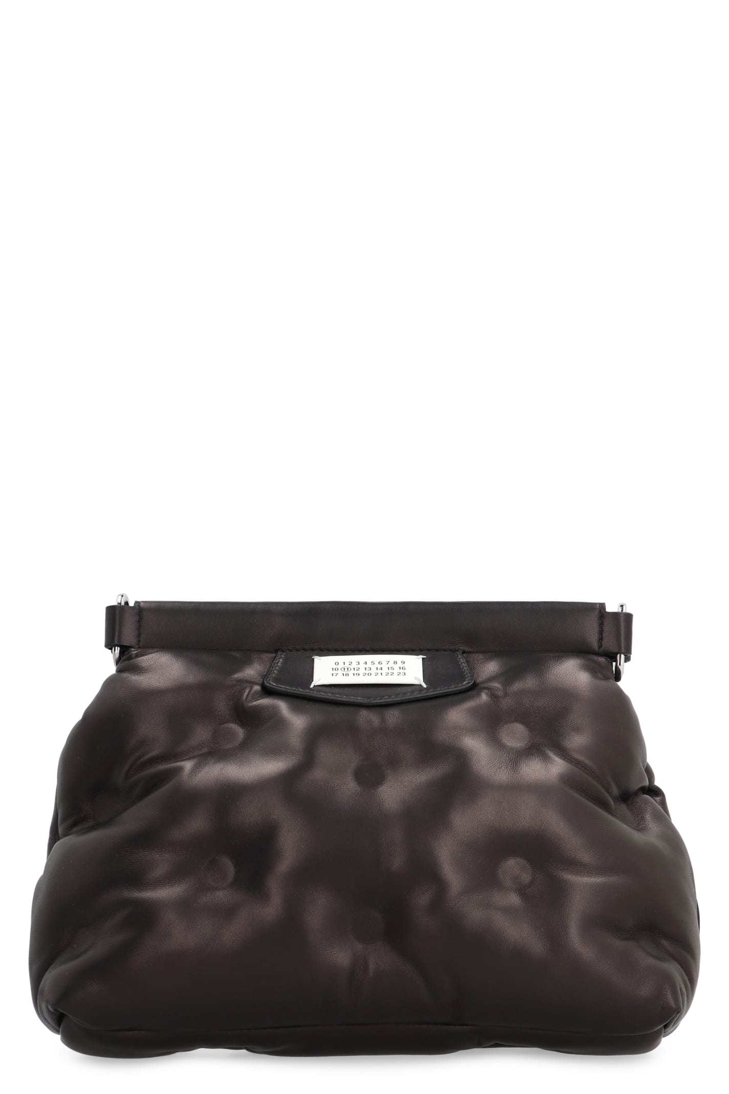 Shop Maison Margiela Glam Slam Leather Bag In Black