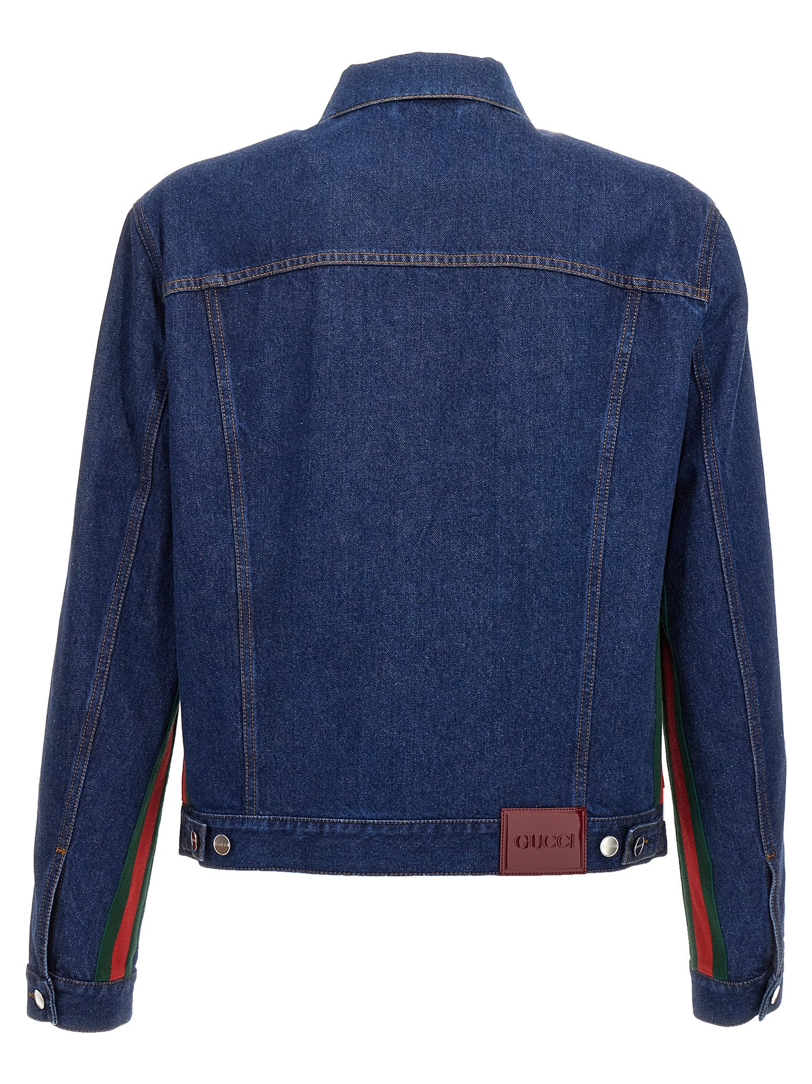 Shop Gucci Denim Jacket In Blue