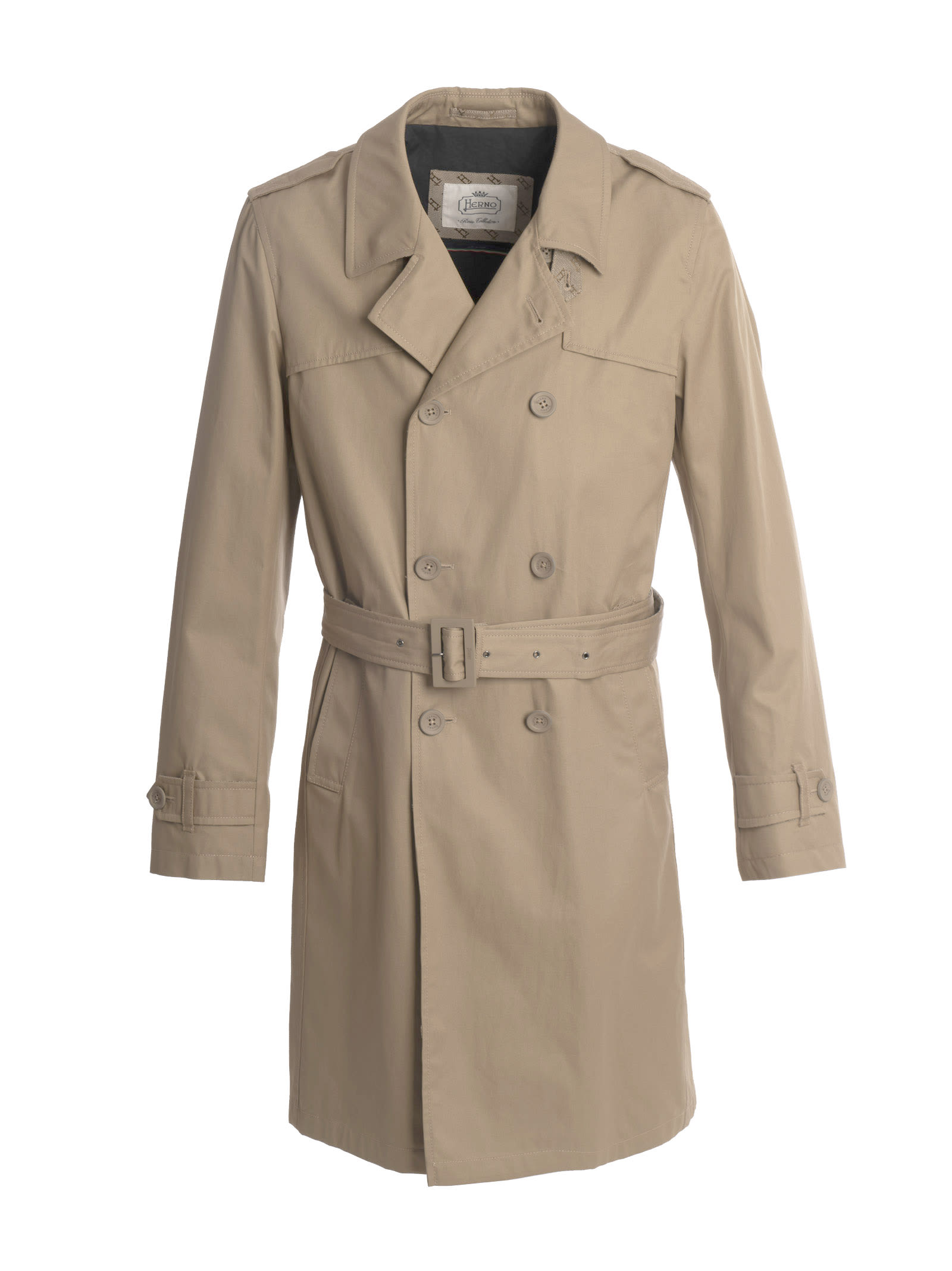 Herno Double-breasted Monogram Trench