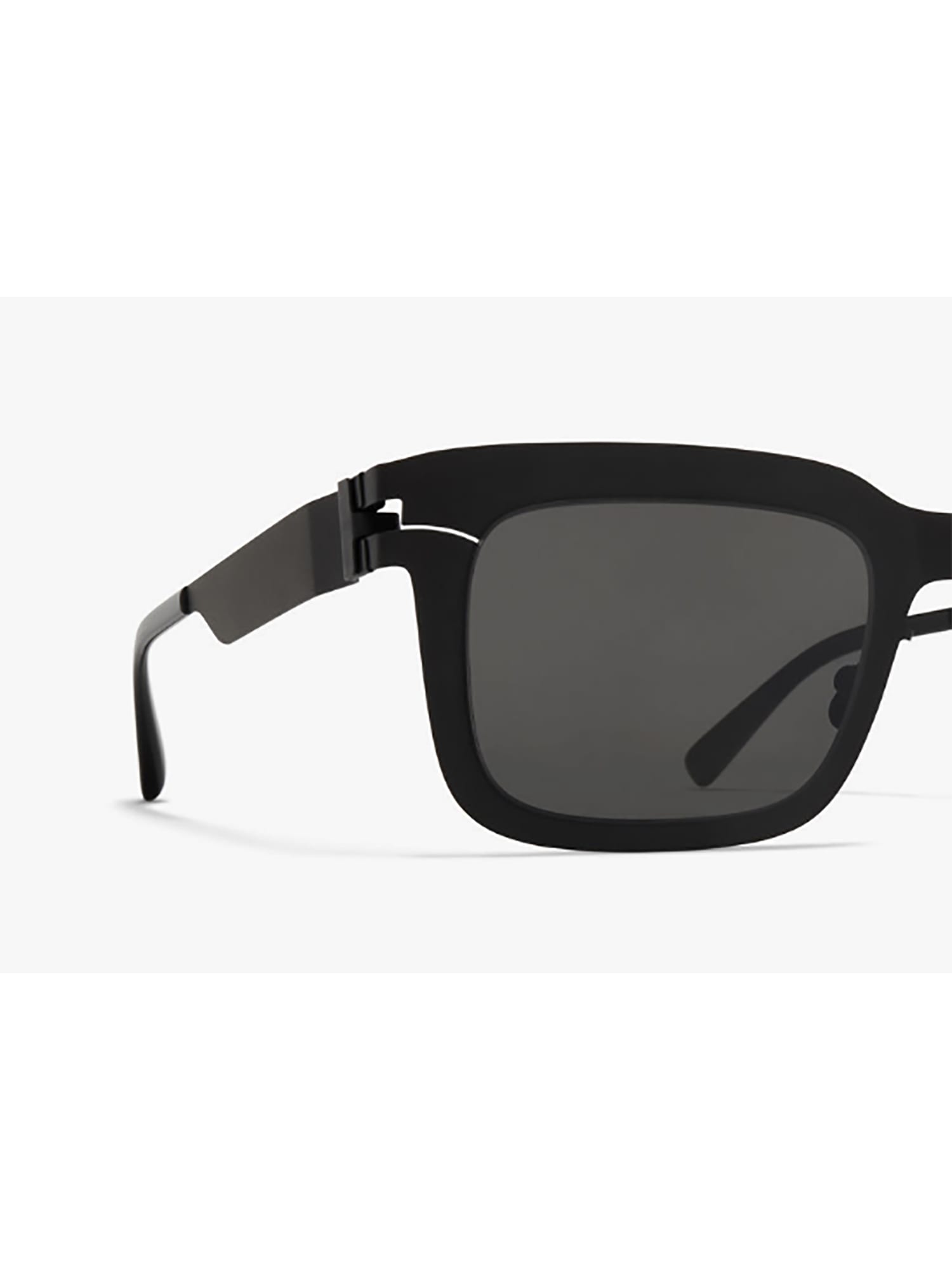 Shop Mykita Norfolk Sunglasses In Black Darkgrey