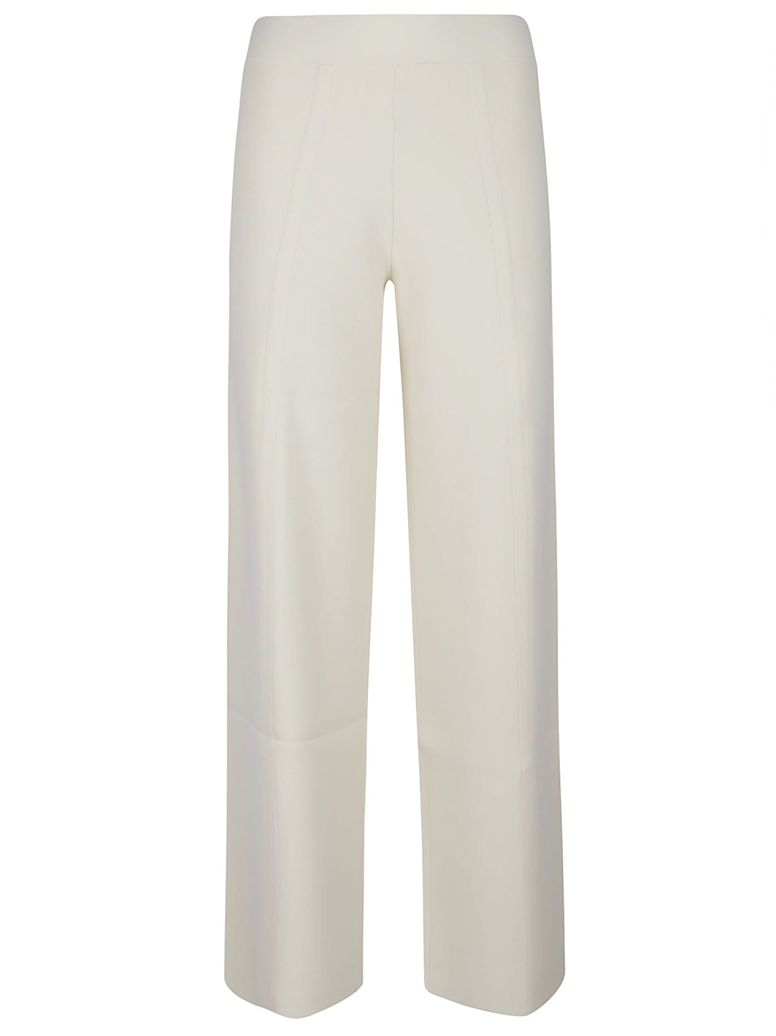 Max Mara White Cashmere Jardin Pants