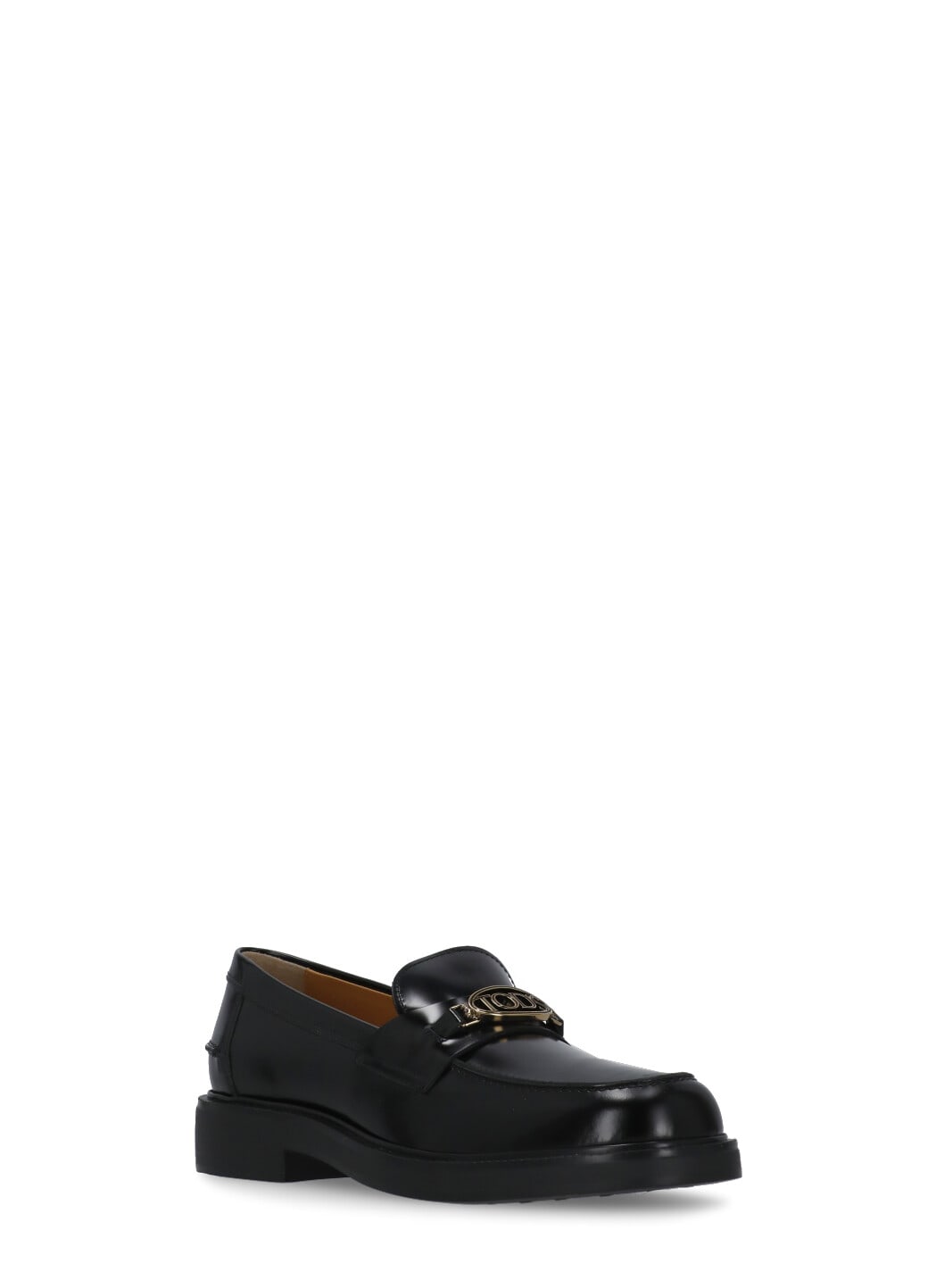 Shop Tod's Leather Loafers In Black