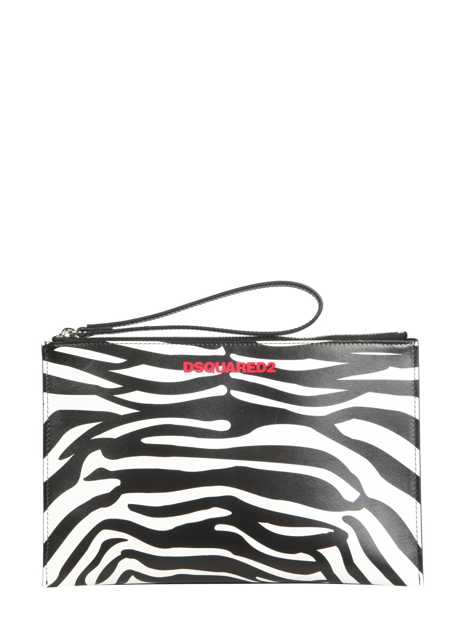 Dsquared2 Pouch With Zebra Print
