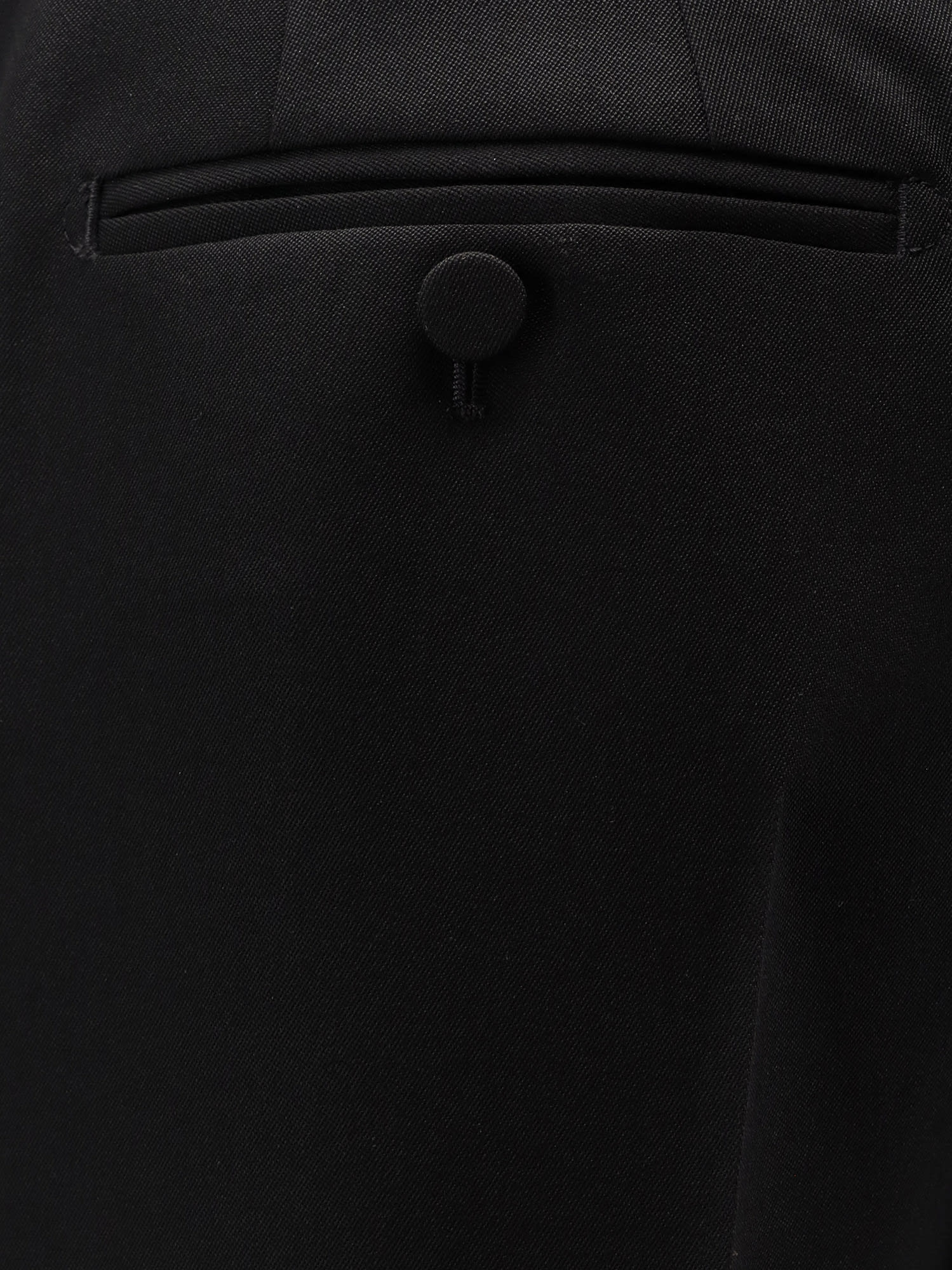 Tom Ford Pleated Wool Trousers In Black