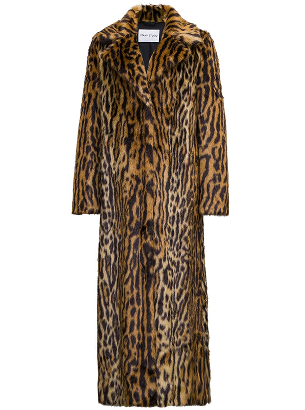STAND STUDIO Kylie Long Coat With Animalier Print