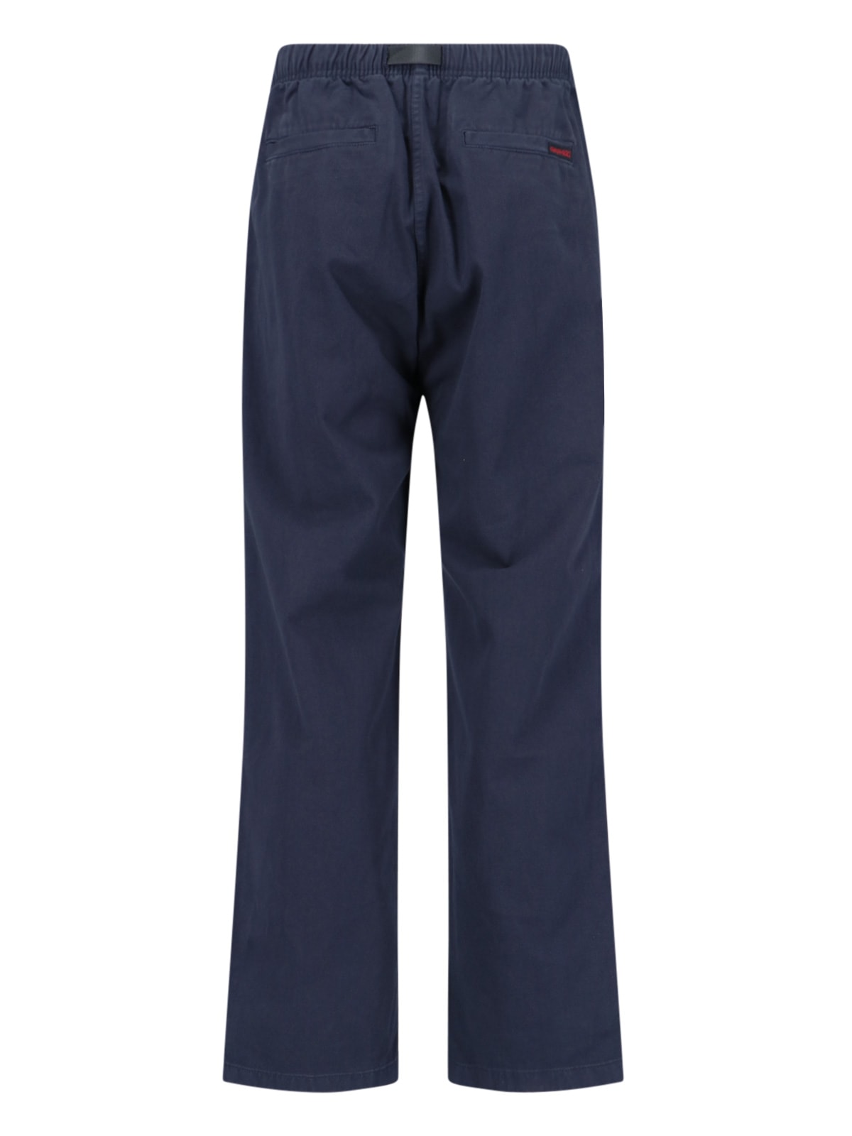 Shop Gramicci Straight Trousers In Blue