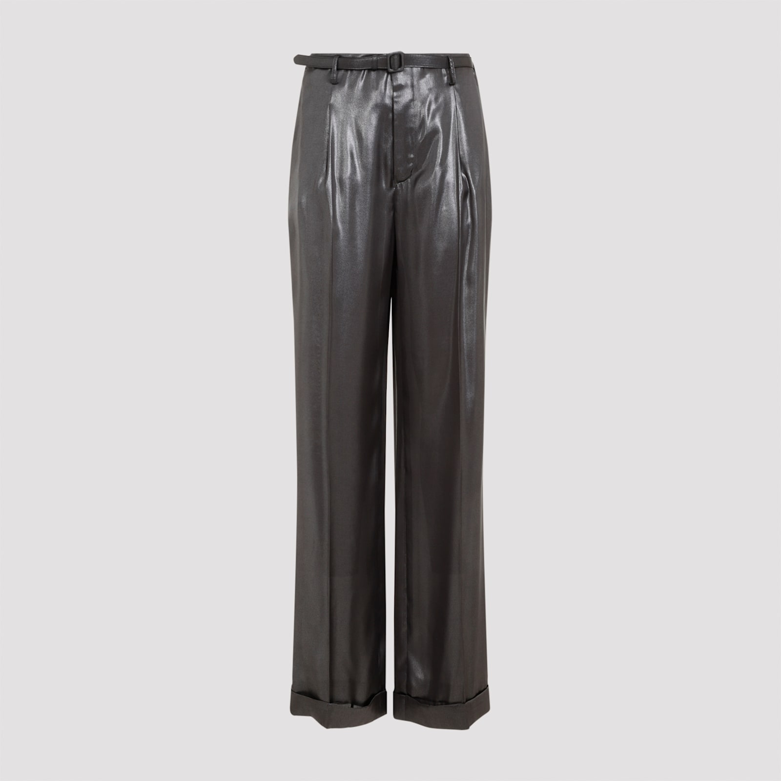 Shop Ralph Lauren Acklie Pleated Pants In Asteroid