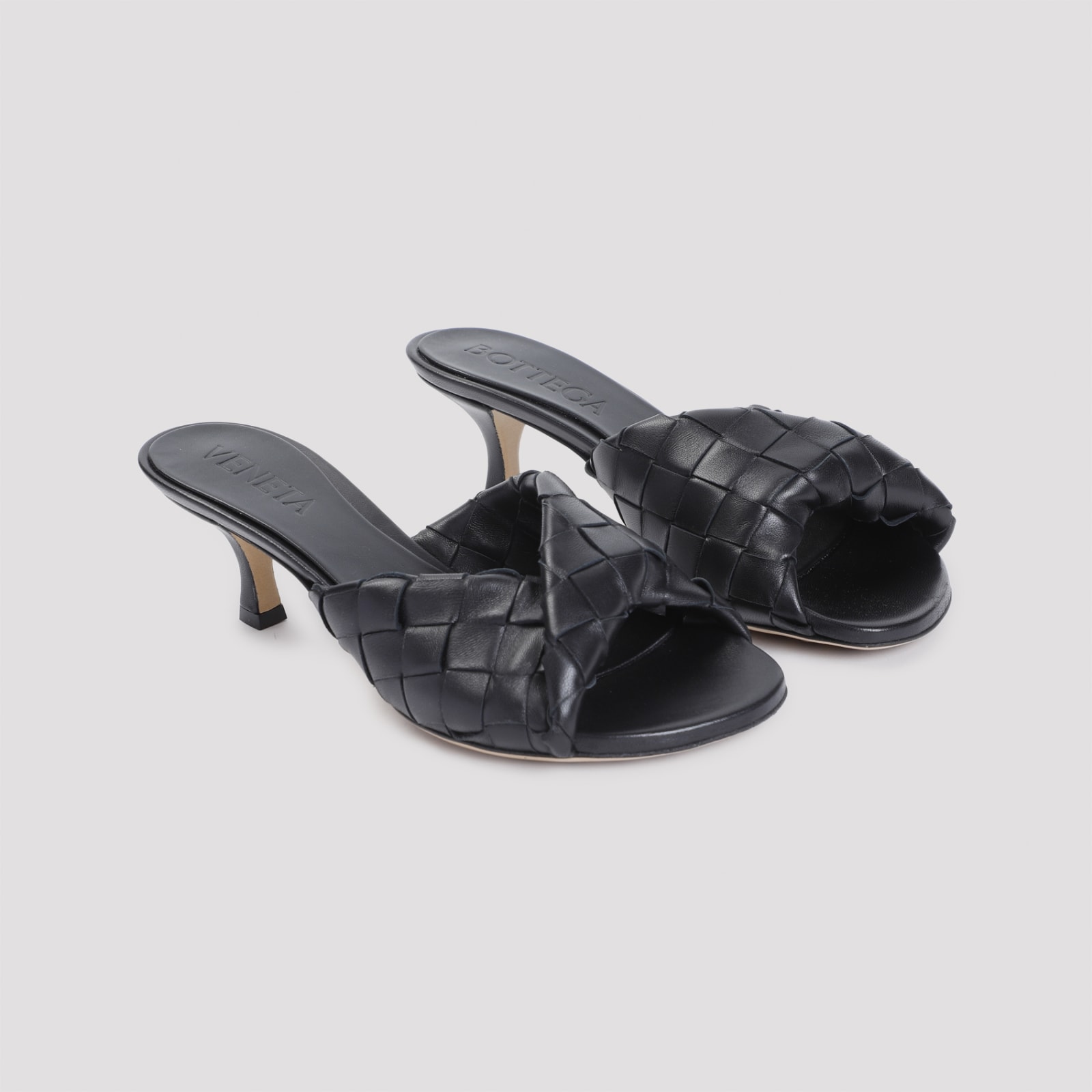 Bottega Veneta Blink Mule Sandal In Black