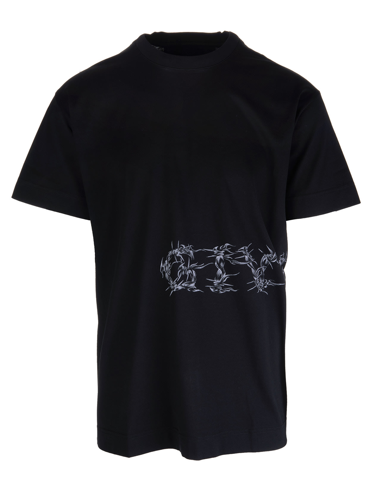 Givenchy Man Barbed Wire Vintage Black Oversize T-shirt