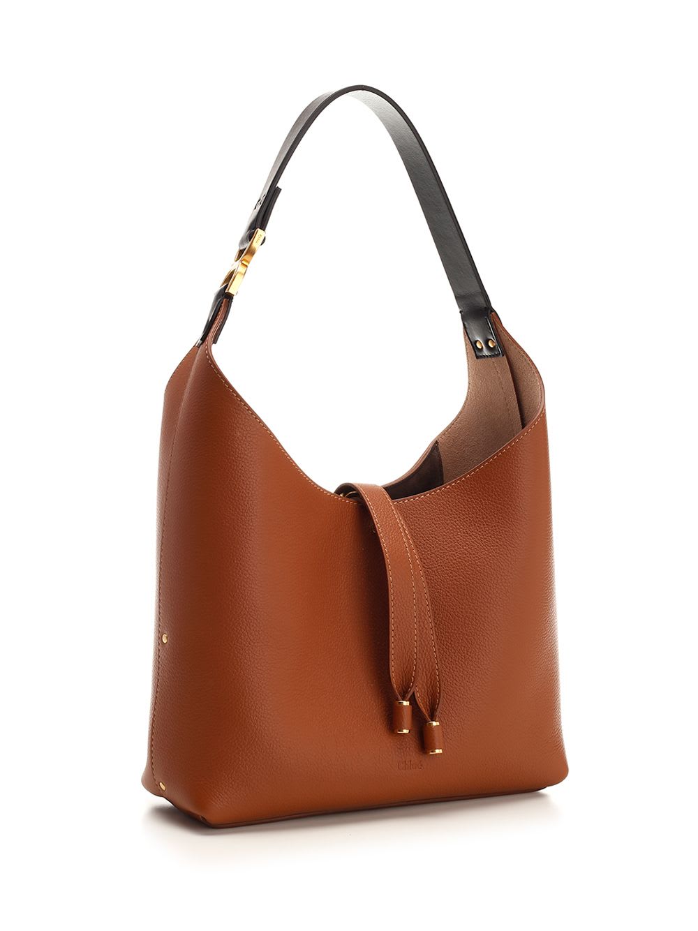Chloé Womens Tan Marcie Hobo Small Leather Shoulder Bag In Brown