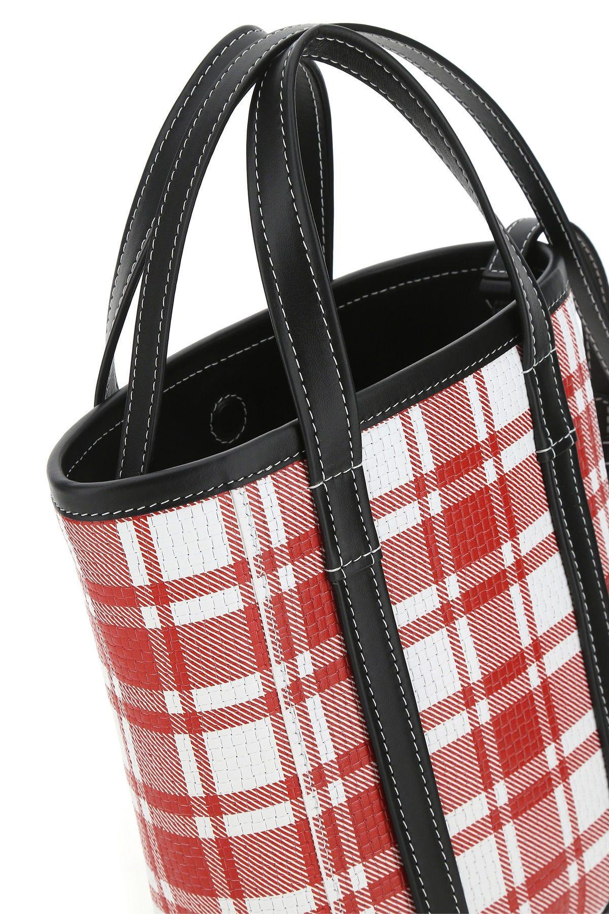 Balenciaga Small Barbes Shopping Bag In Printed Leather In 6190