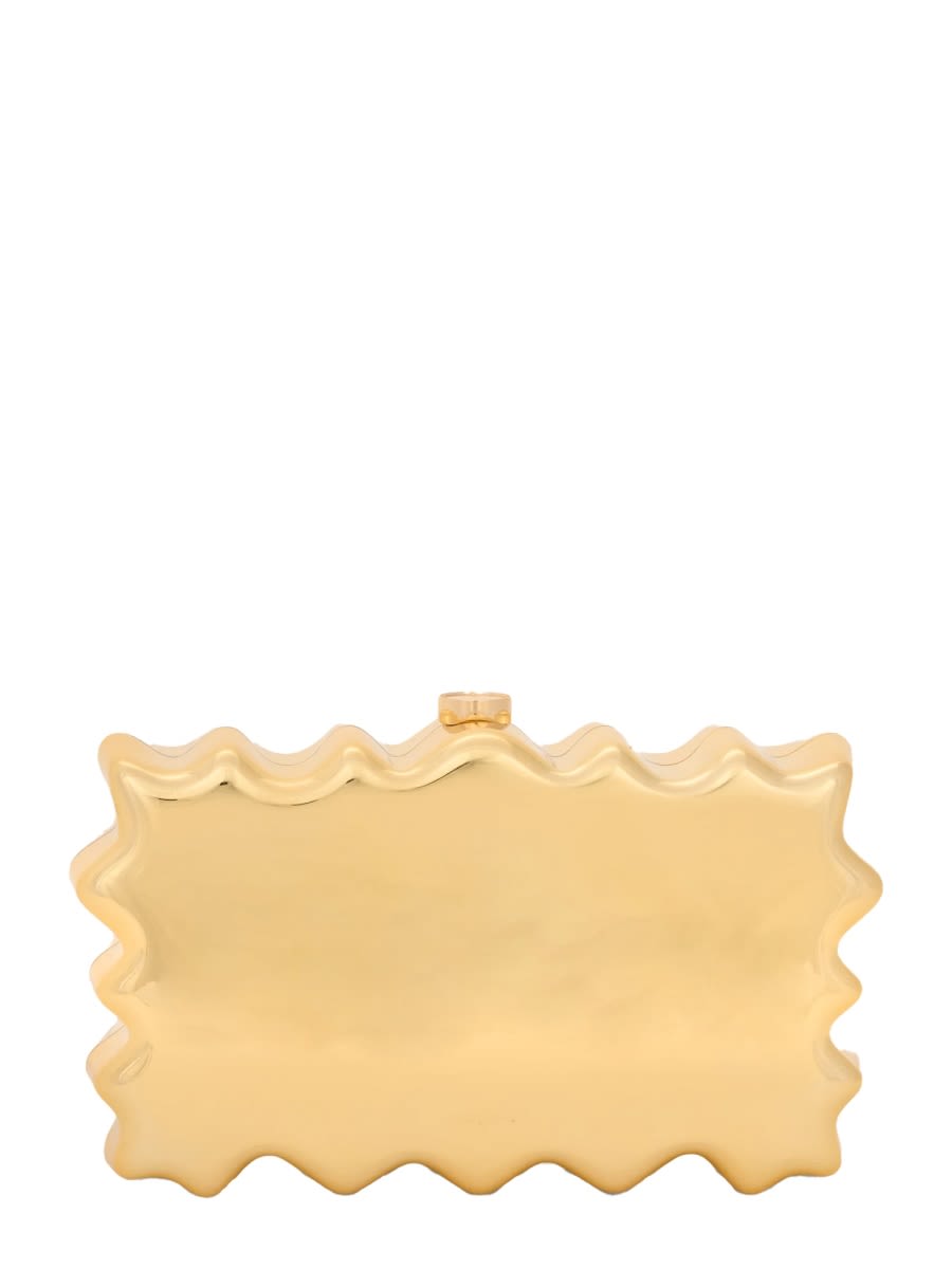 Cult Gaia Clutch Paloma In Gold