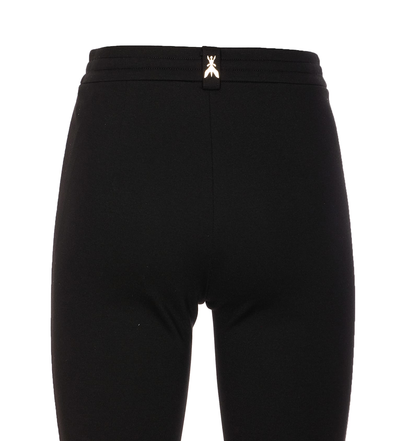 Patrizia Pepe Essential Logo-waistband Leggings In Black