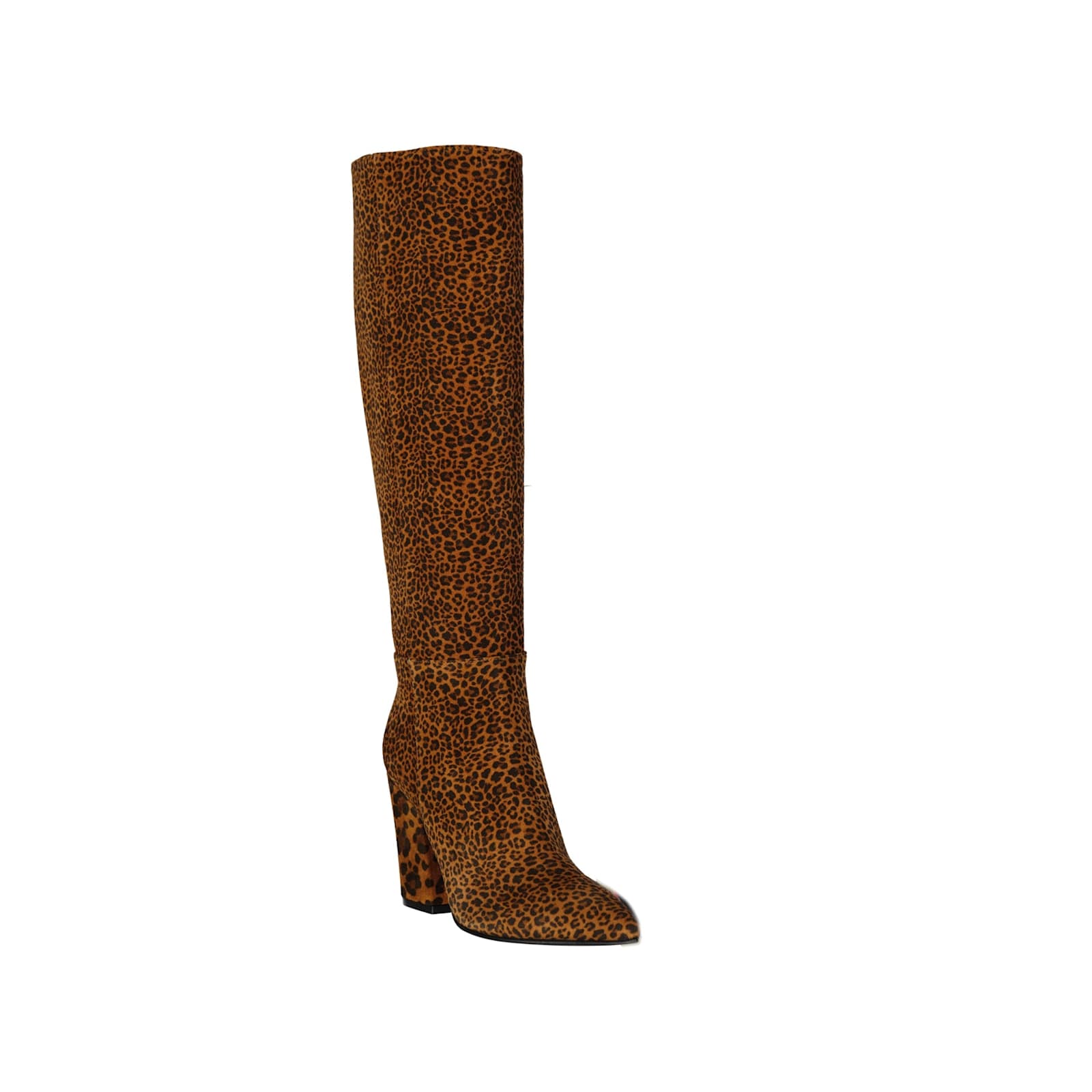Sergio Rossi Leopard-print Leather Boots In Brown