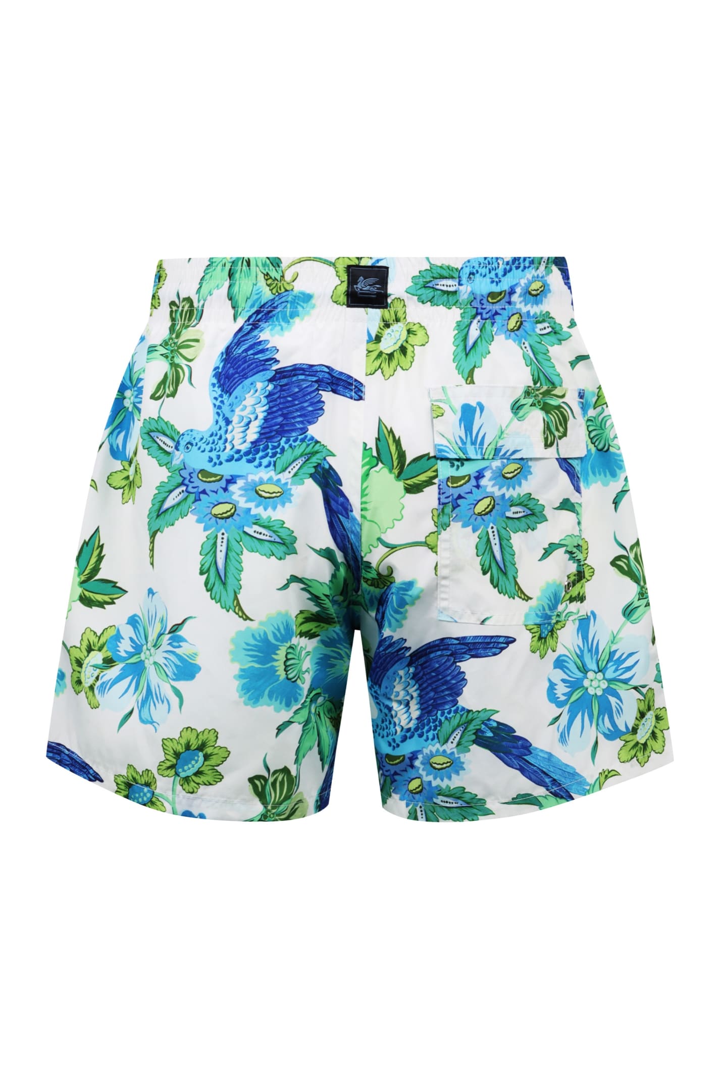 Shop Etro Printed Swim Shorts