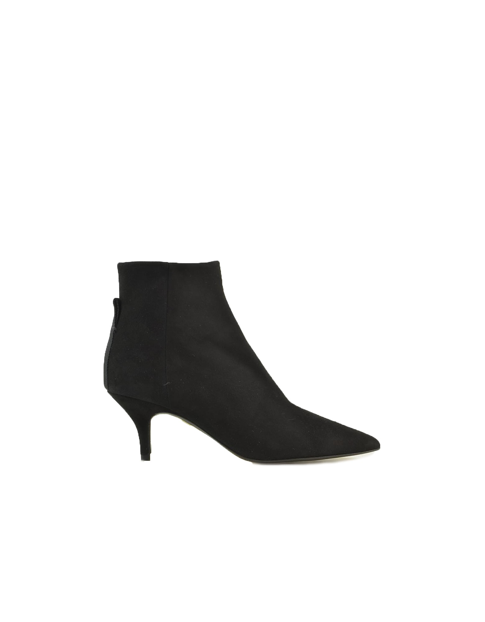 Joseph Black Suede Pointy Booties