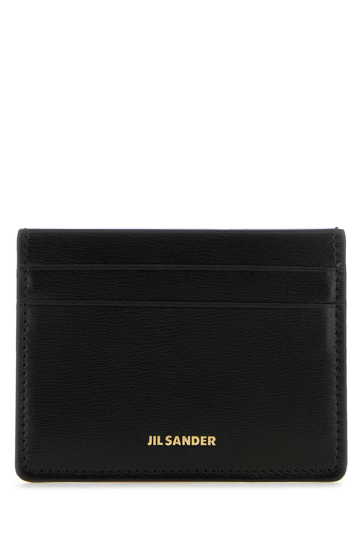 Shop Jil Sander Black Leather Card Holder In 001