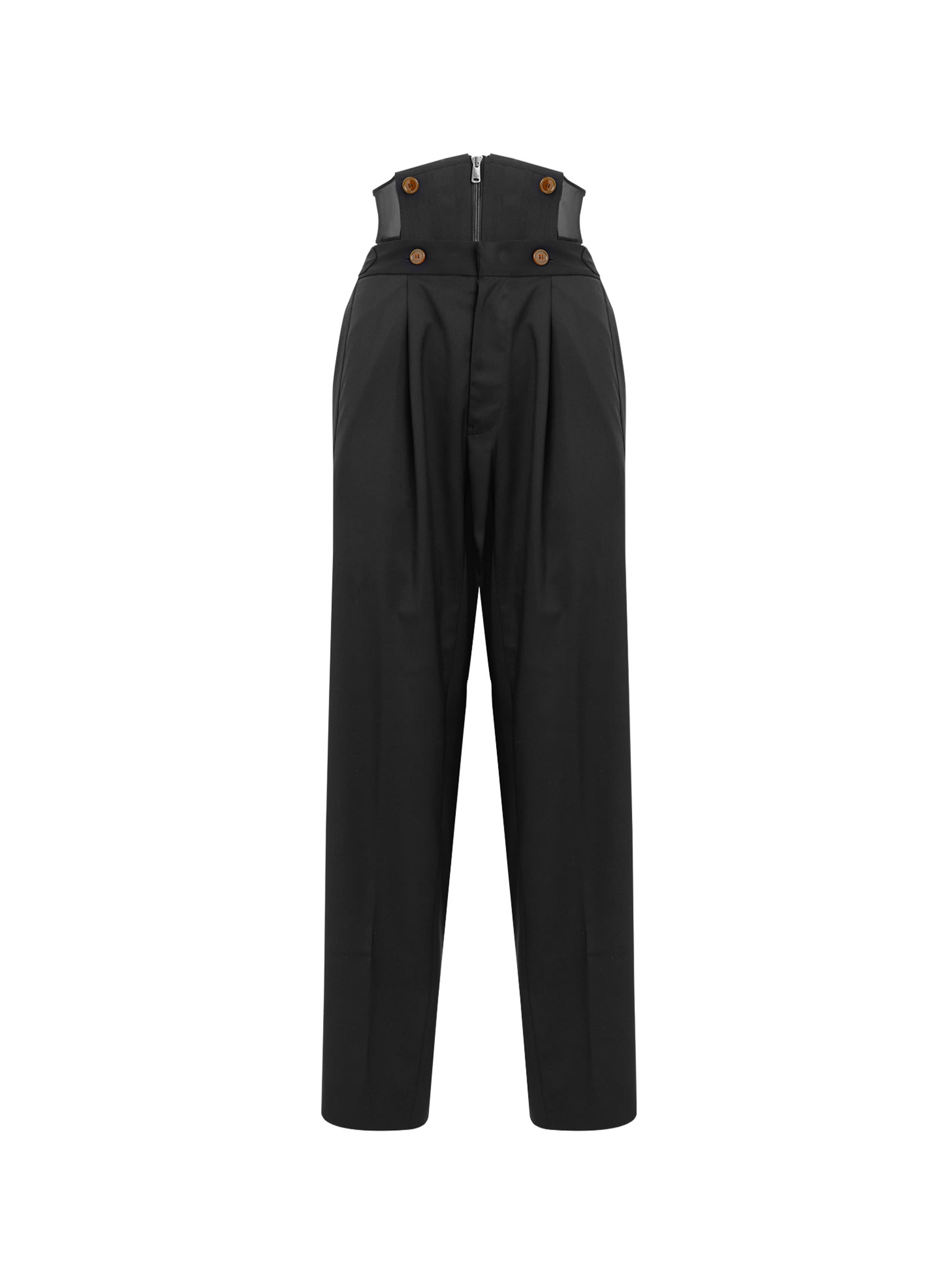 Shop Vivienne Westwood Black Bodice Trousers In Nero