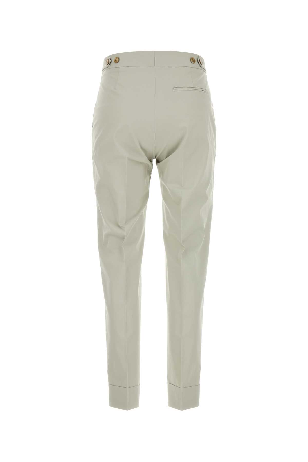 Pt Torino Grey Stretch Cotton Blend Pant In Beigefreddo