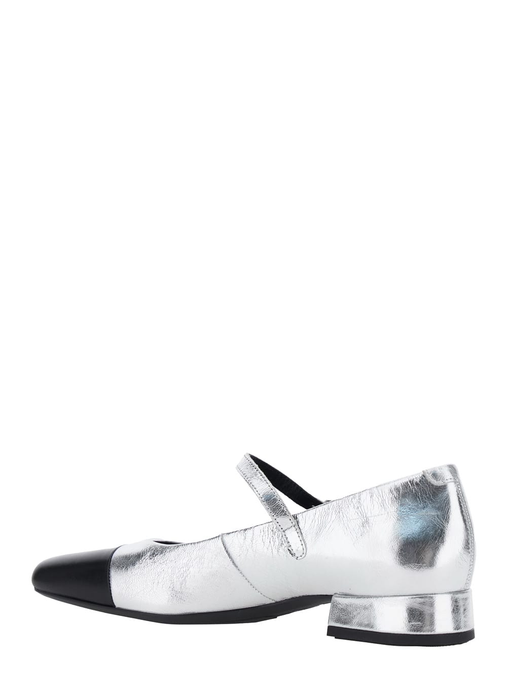 Vagabond 25mm Debbi Metallic-leather Pumps In Silver