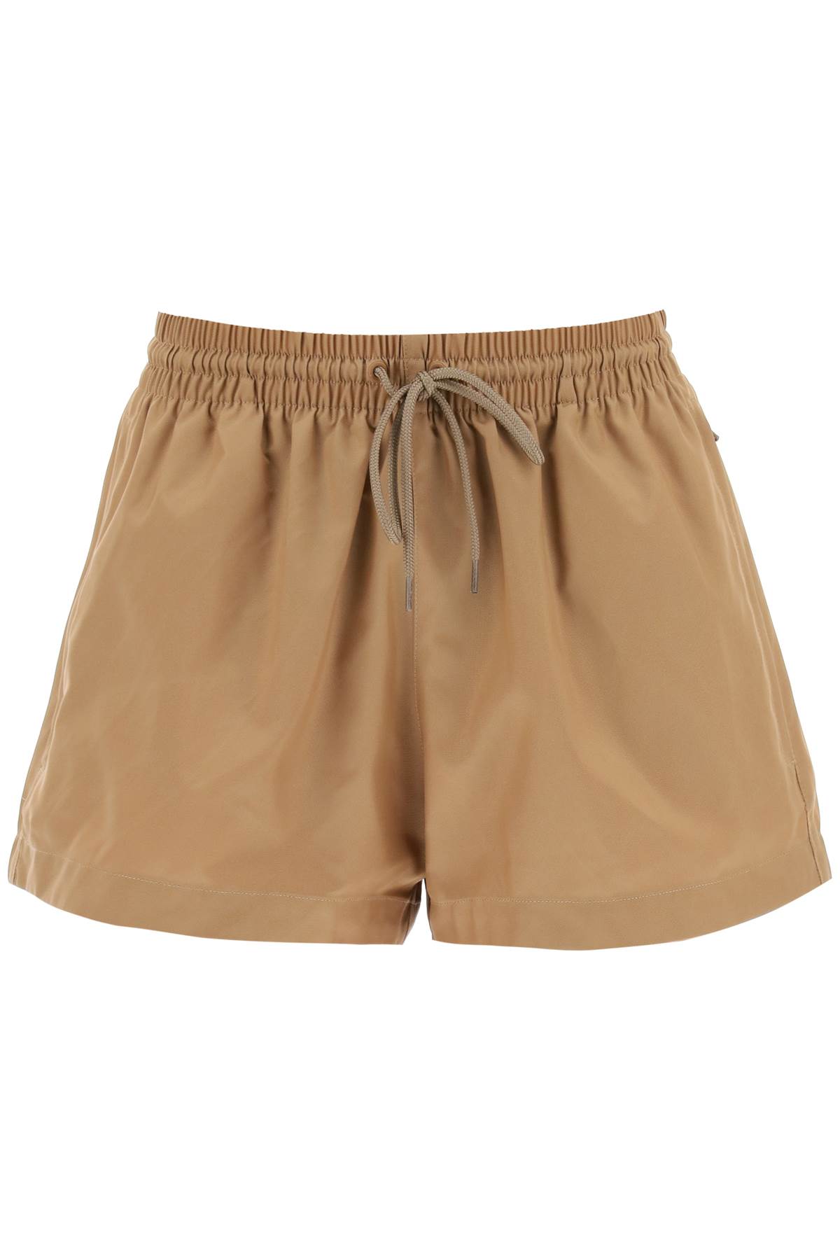 Shop Wardrobe.nyc Shorts In Water Repellent Nylon In Tan (beige)