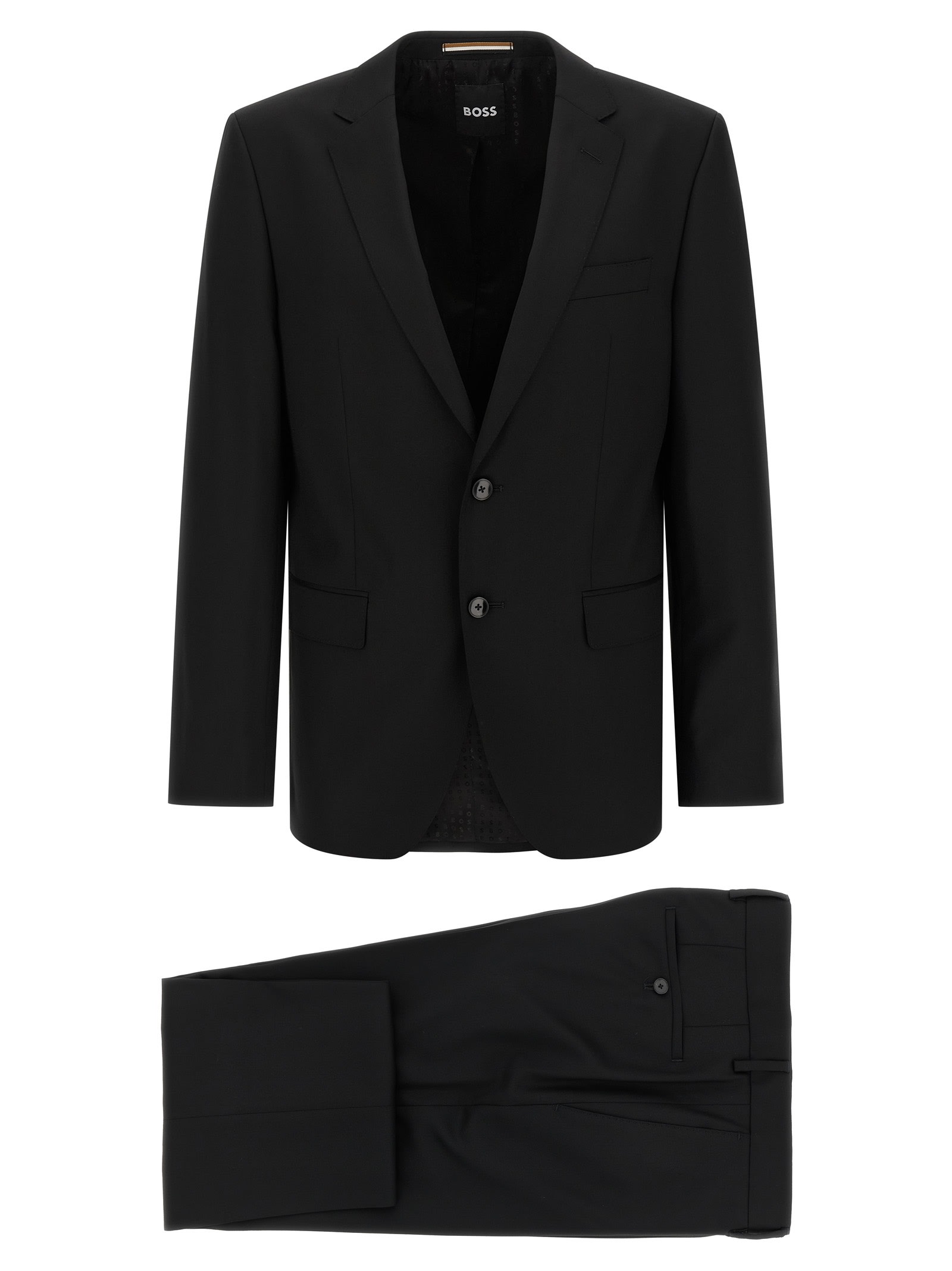 Hugo Boss Button Single-breasted Suit In Black