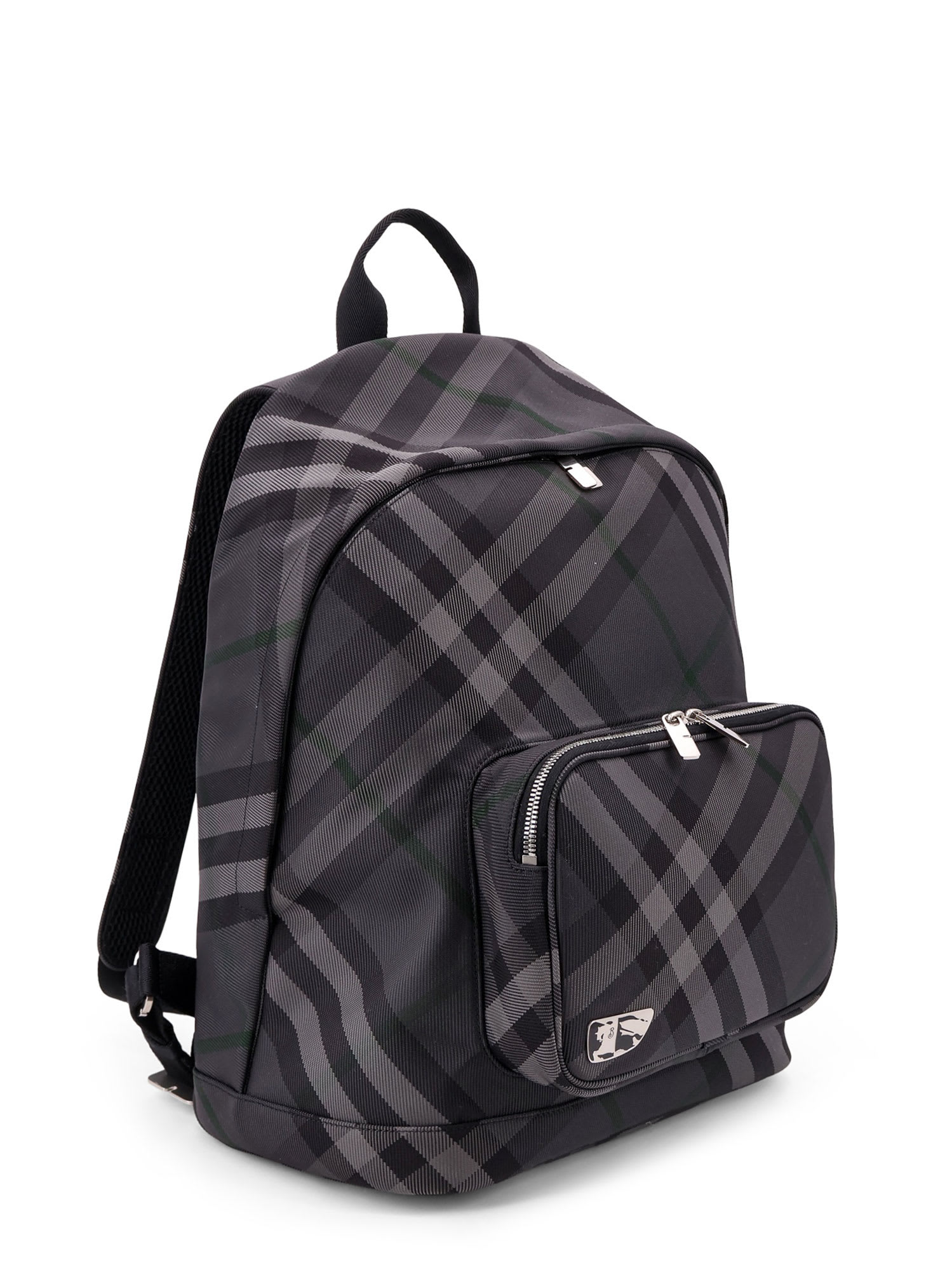 Shop Burberry Heritage Grid Backpack In Grey