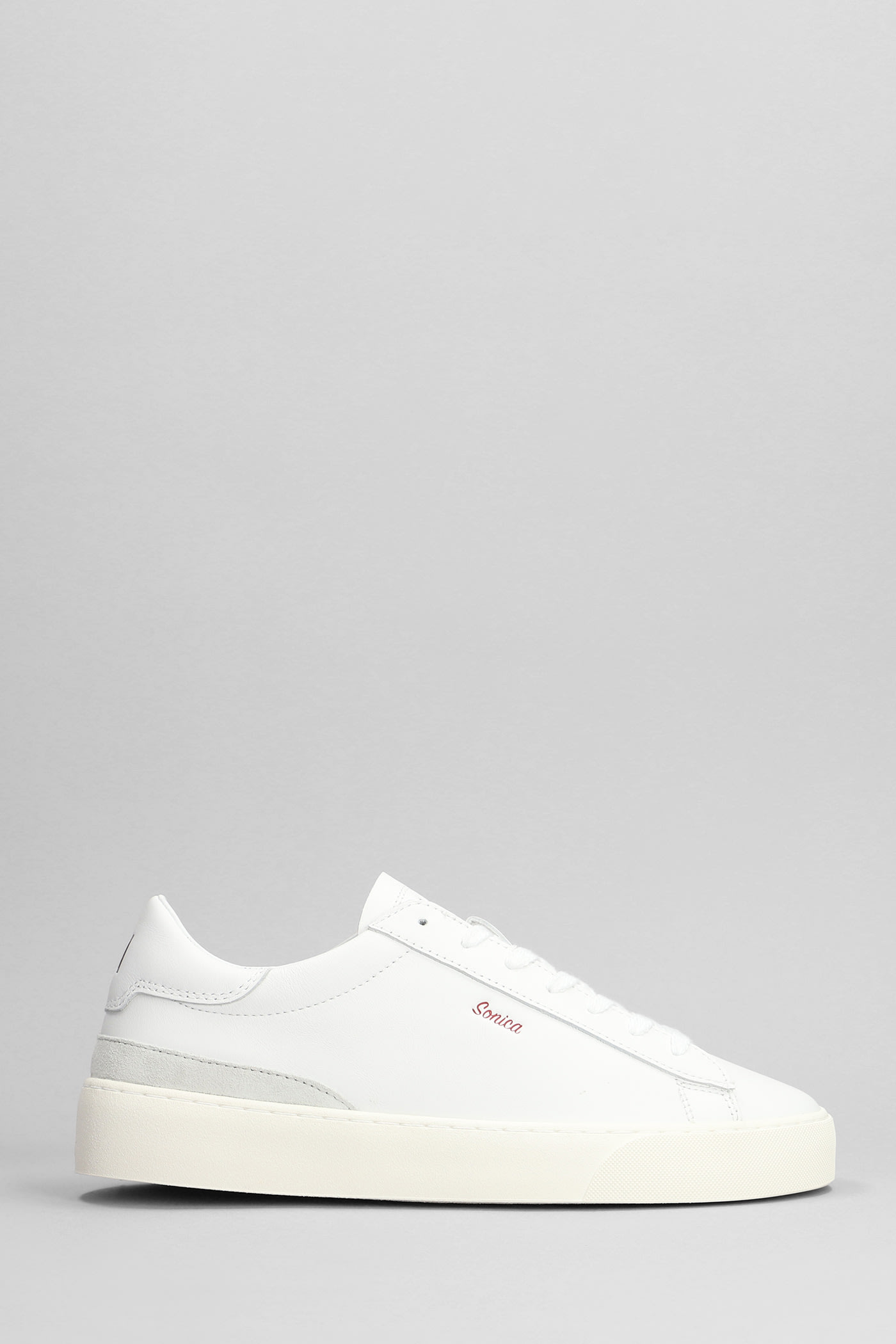 DATE SONICA SNEAKERS IN WHITE LEATHER