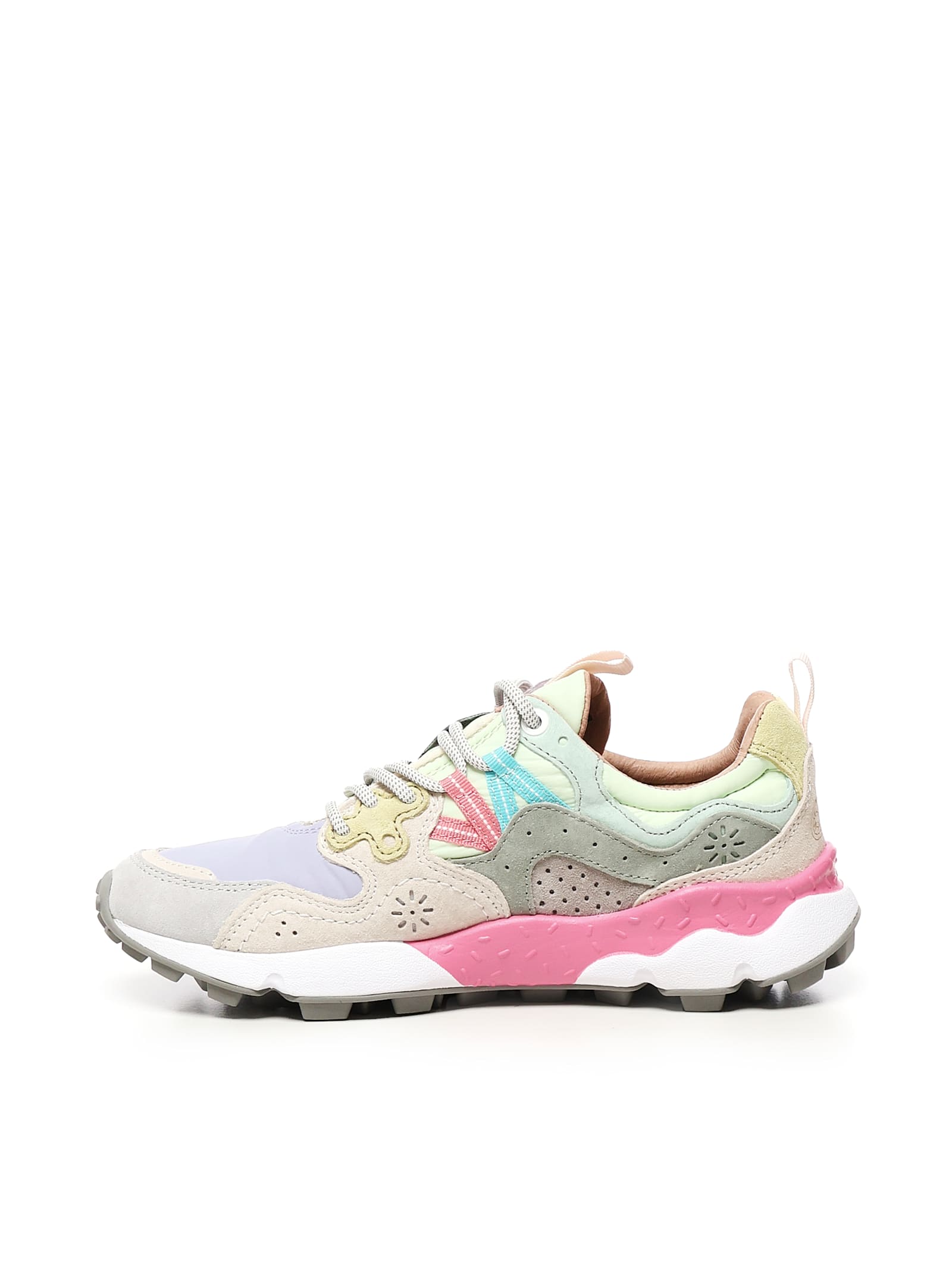 Flower Mountain Playful Textured Sneakers With Unique Lacing System