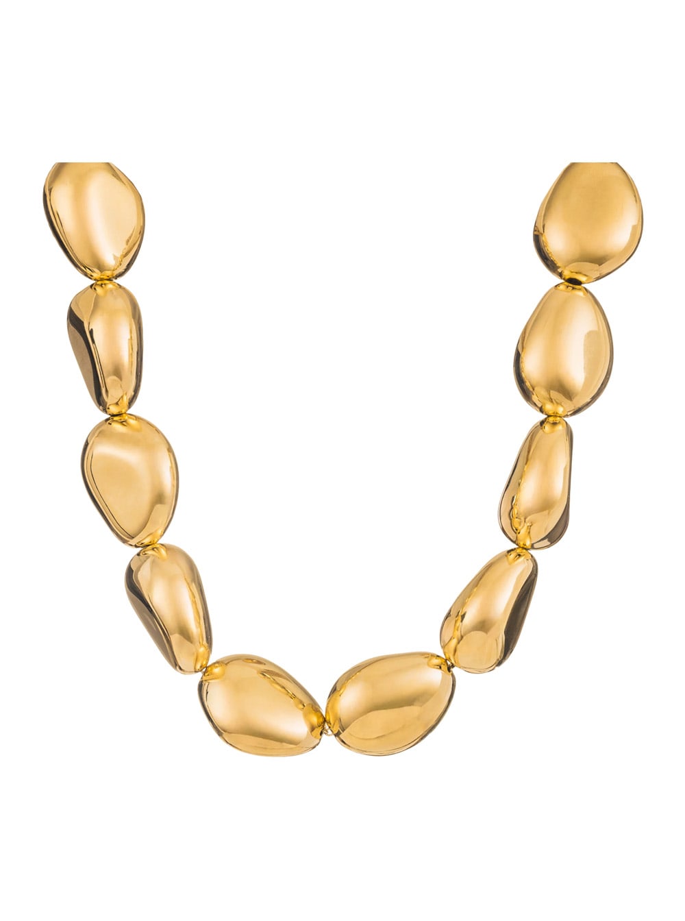 Federica Tosi Lace Stone Metallic Necklace With Chunky Design And Without Closure In Gold Plated Bronze Woman In Gold