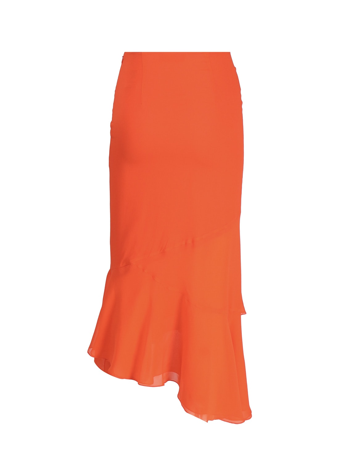 Shop The Andamane Asymmetrical Skirt In Orange