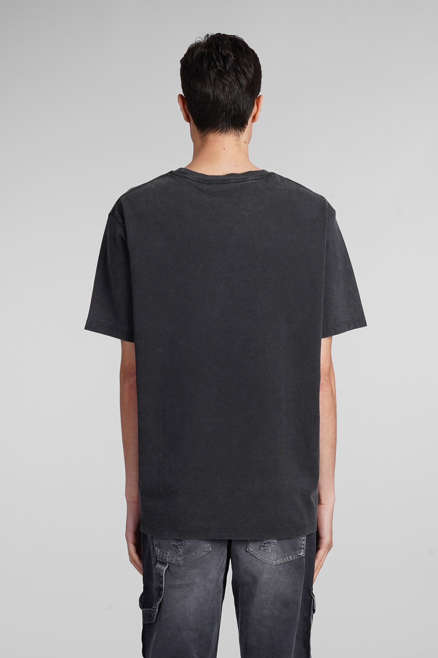 Shop Balmain T-shirt In Grey Cotton