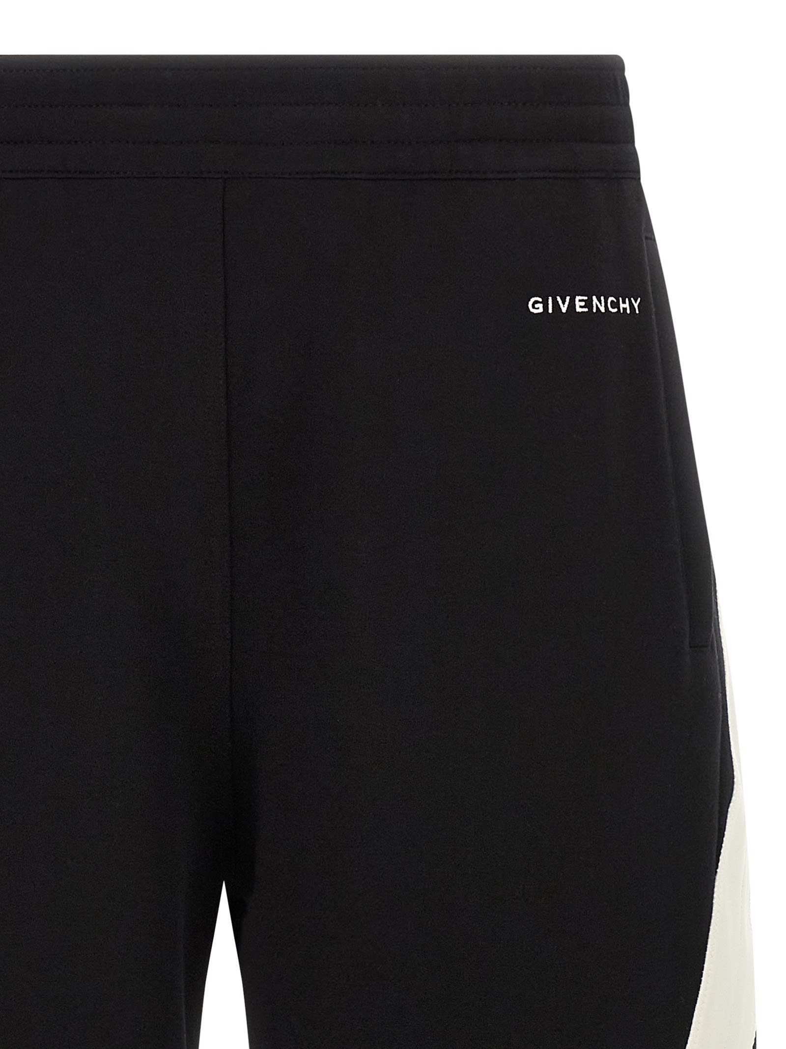 Givenchy Mens Black Open Seam Contrast Cotton-jersey Jogging Bottoms Xl In Multi