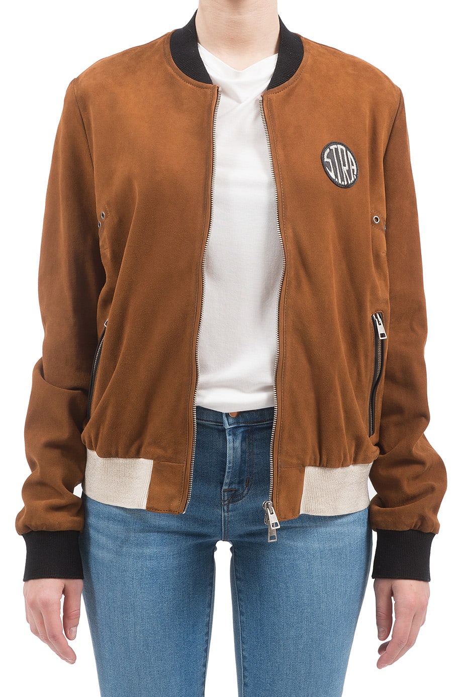 S.t.r.a. - Suede Bomber Jacket