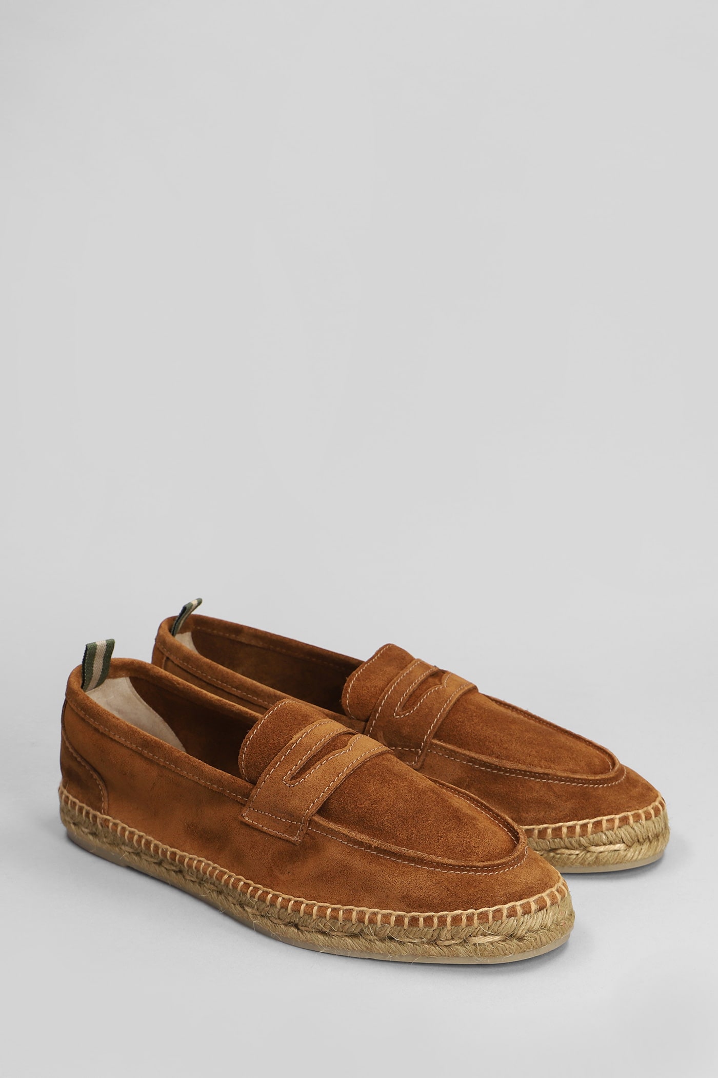 Castaã±er Nacho T-005 Espadrilles In Leather Color Suede In Brown