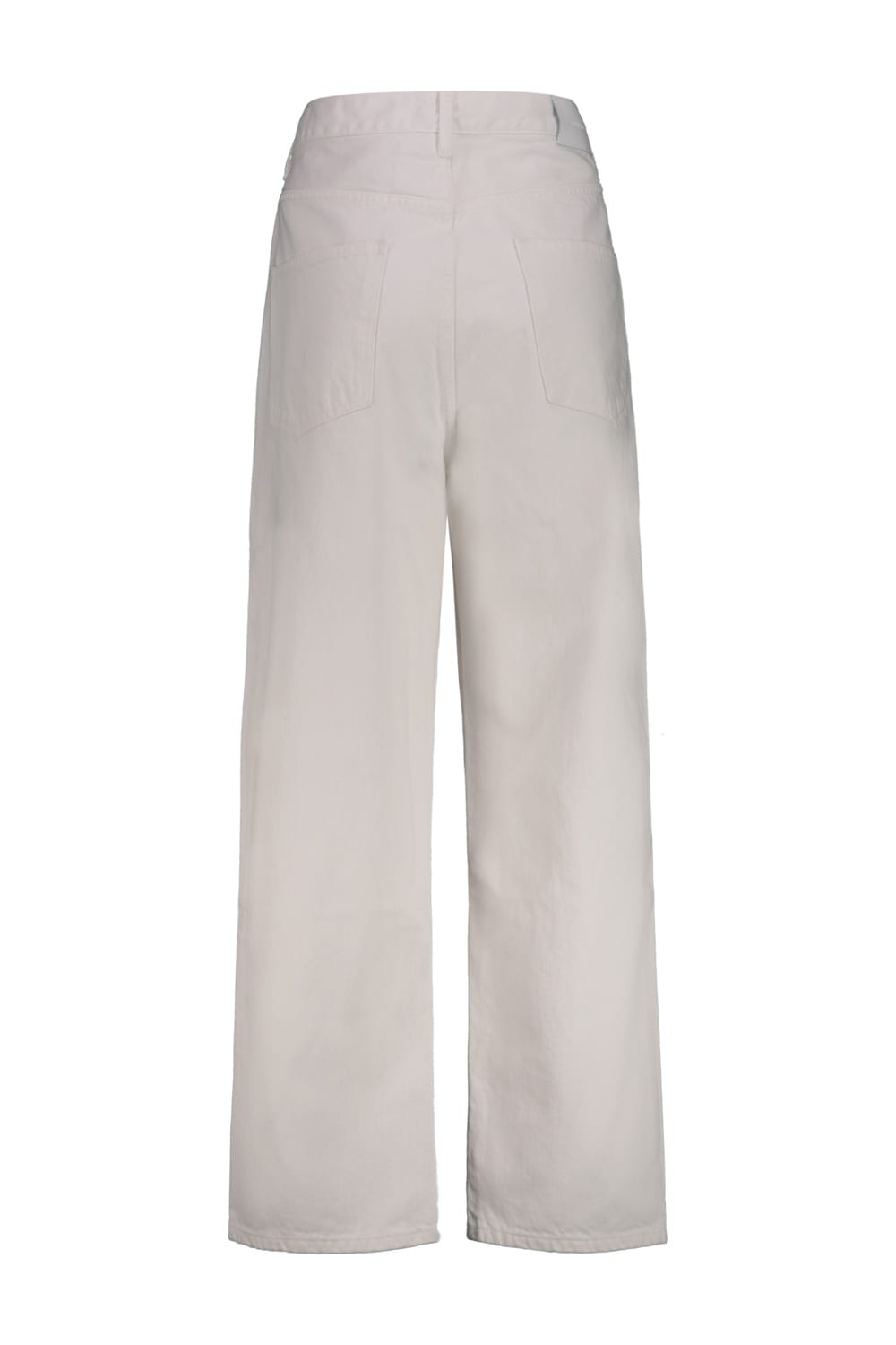 Wardrobe.nyc Low Rise Jean In White