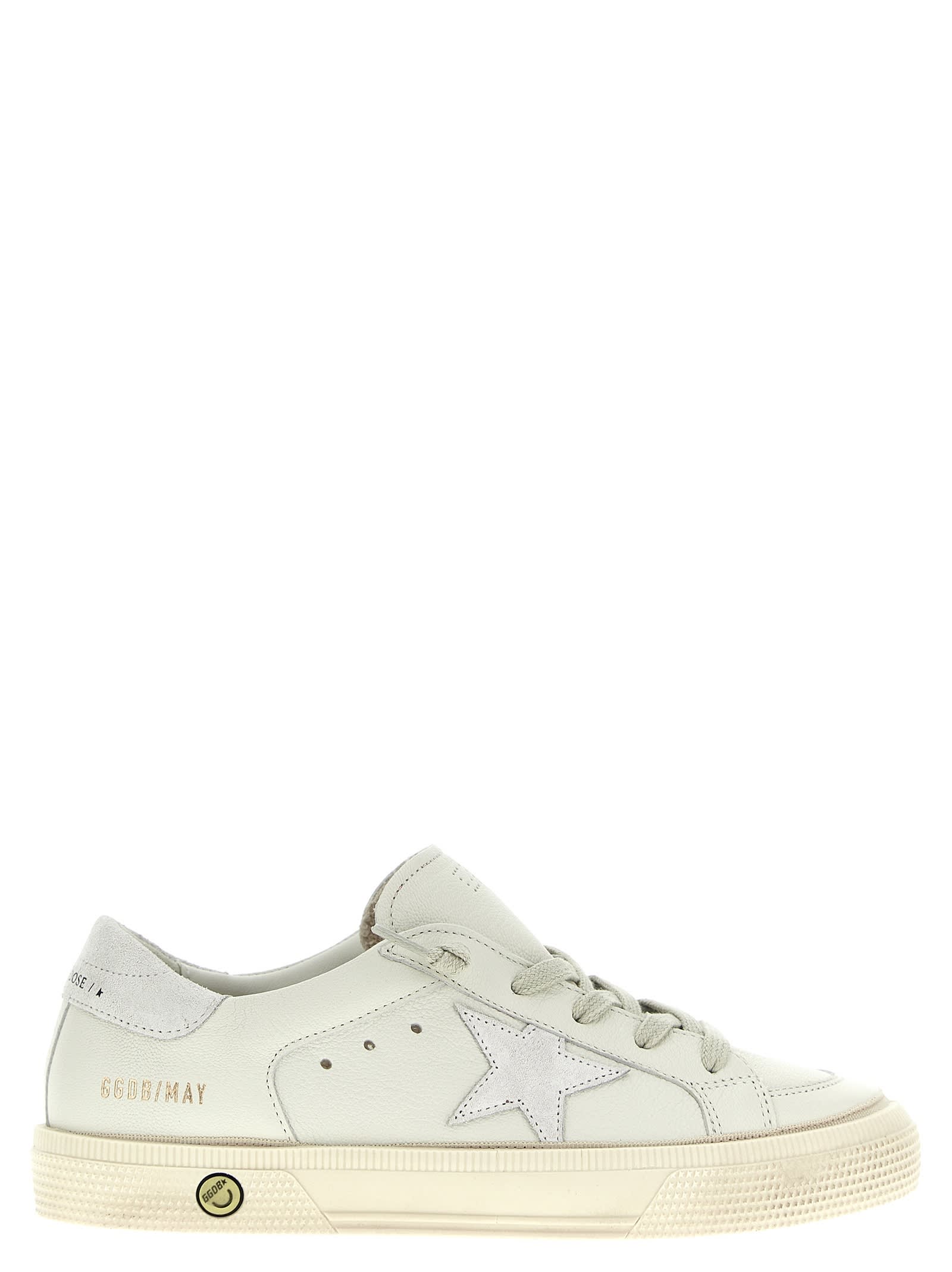 Golden Goose Kids' May Sneakers In Optic White