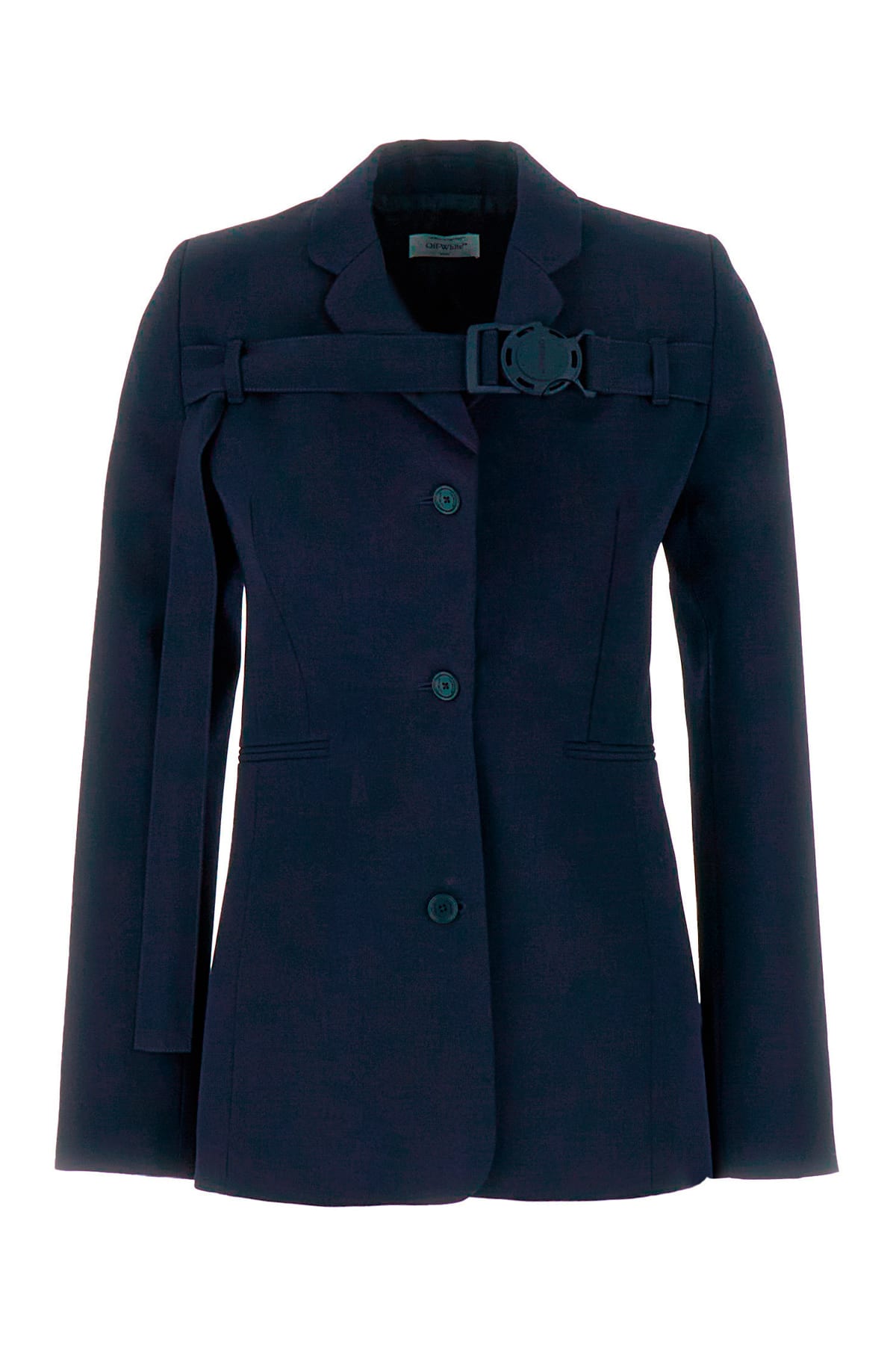 Navy Blue Wool Blazer