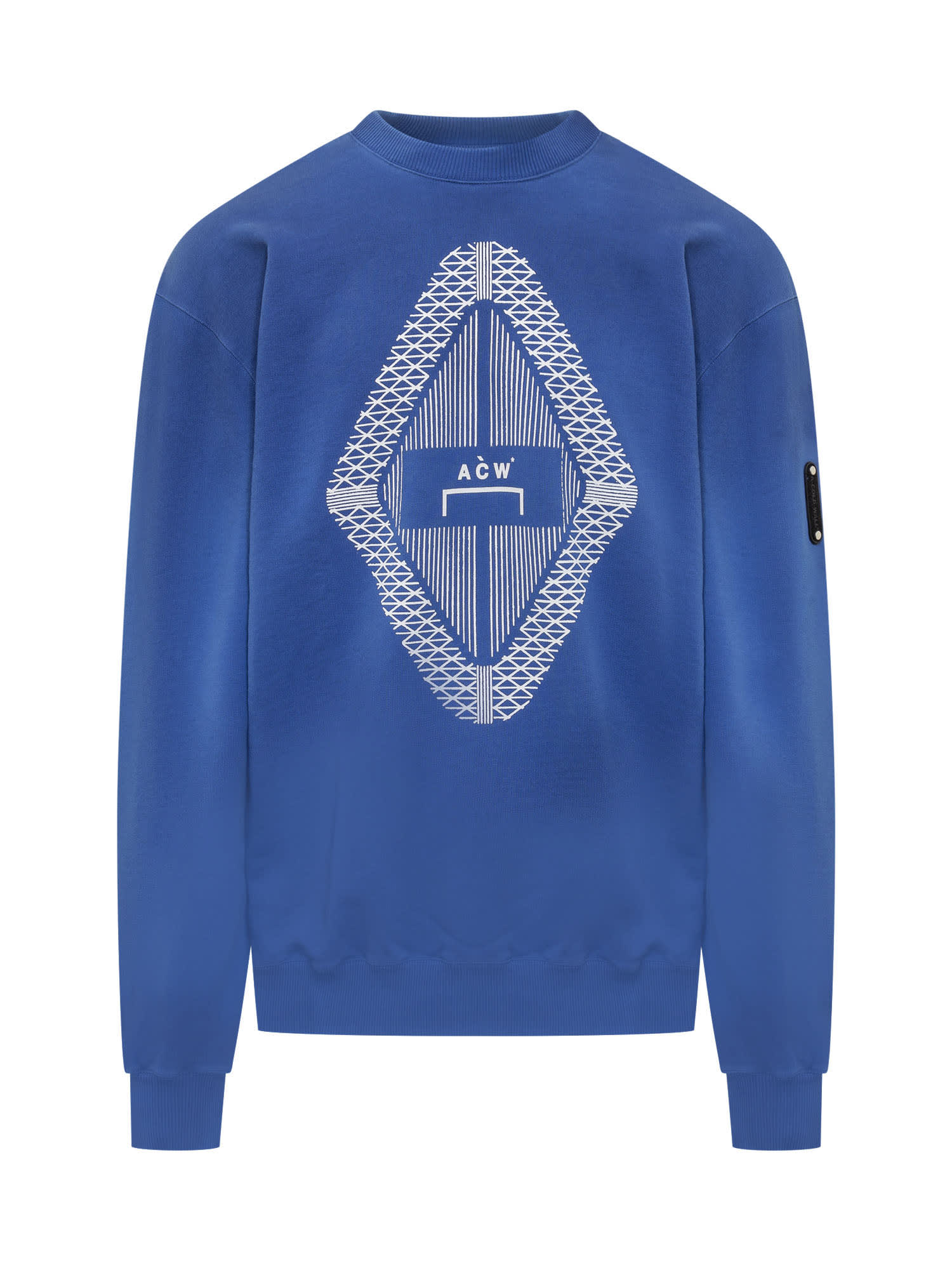 Shop A-cold-wall* Gradient Sweatshirt In Volt Blue