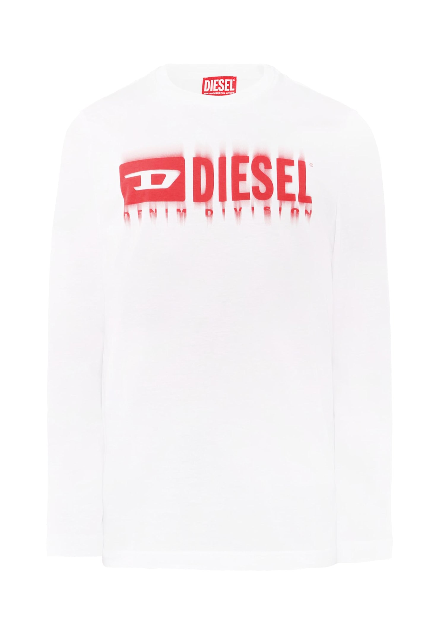 Diesel White T-shirt For Boy With Logo In White