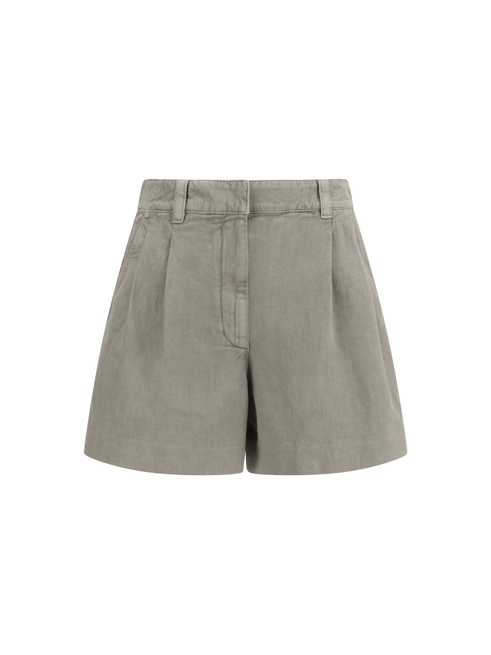 Brunello Cucinelli Women Linen Shorts