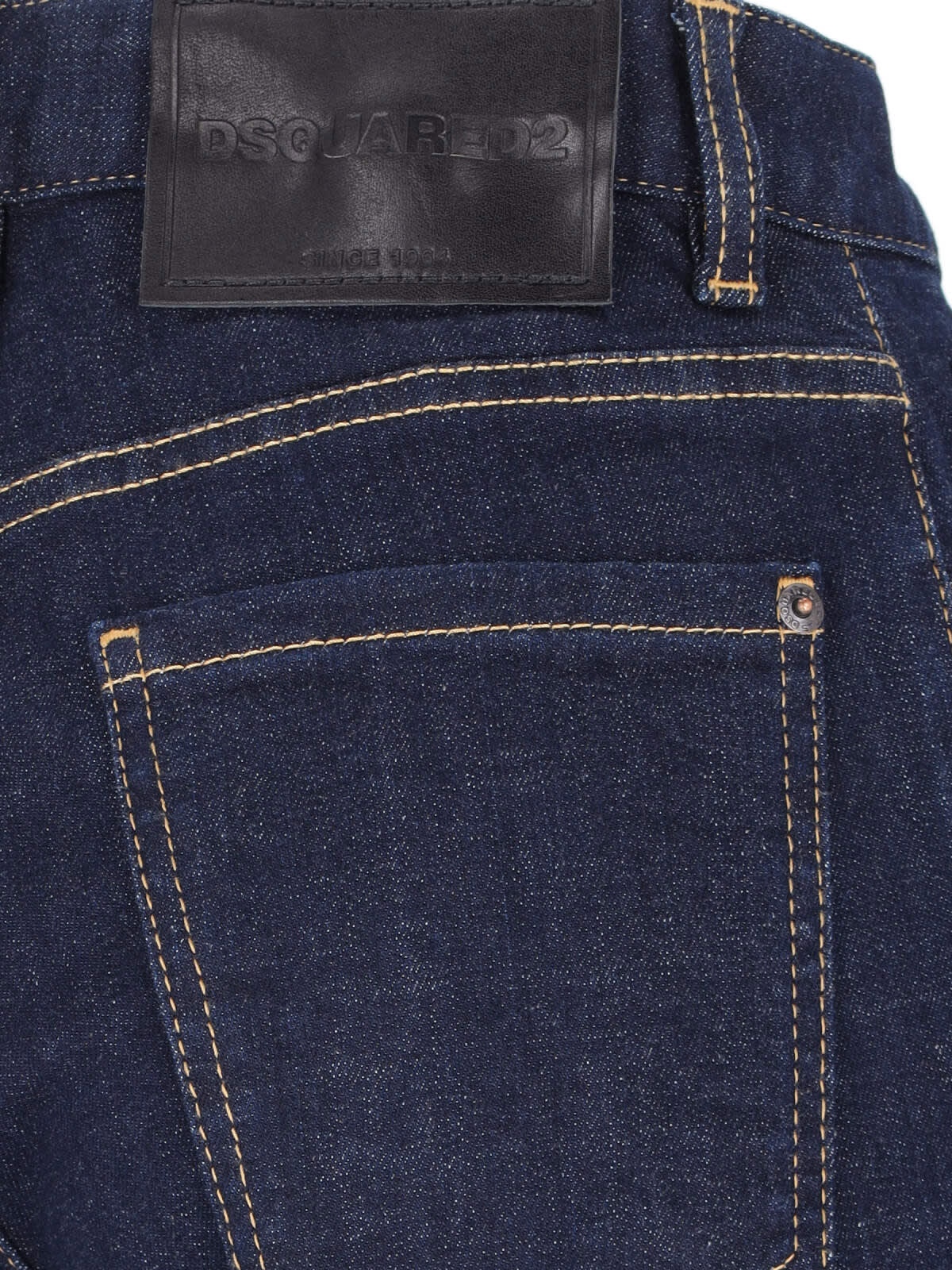 Shop Dsquared2 Straight Jeans In Navy
